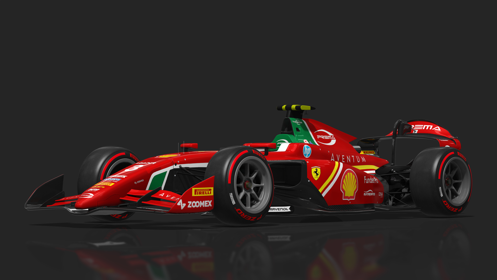 Dallara F2 2024, skin 3_Prema_Ferrari_Oliver_Bearman