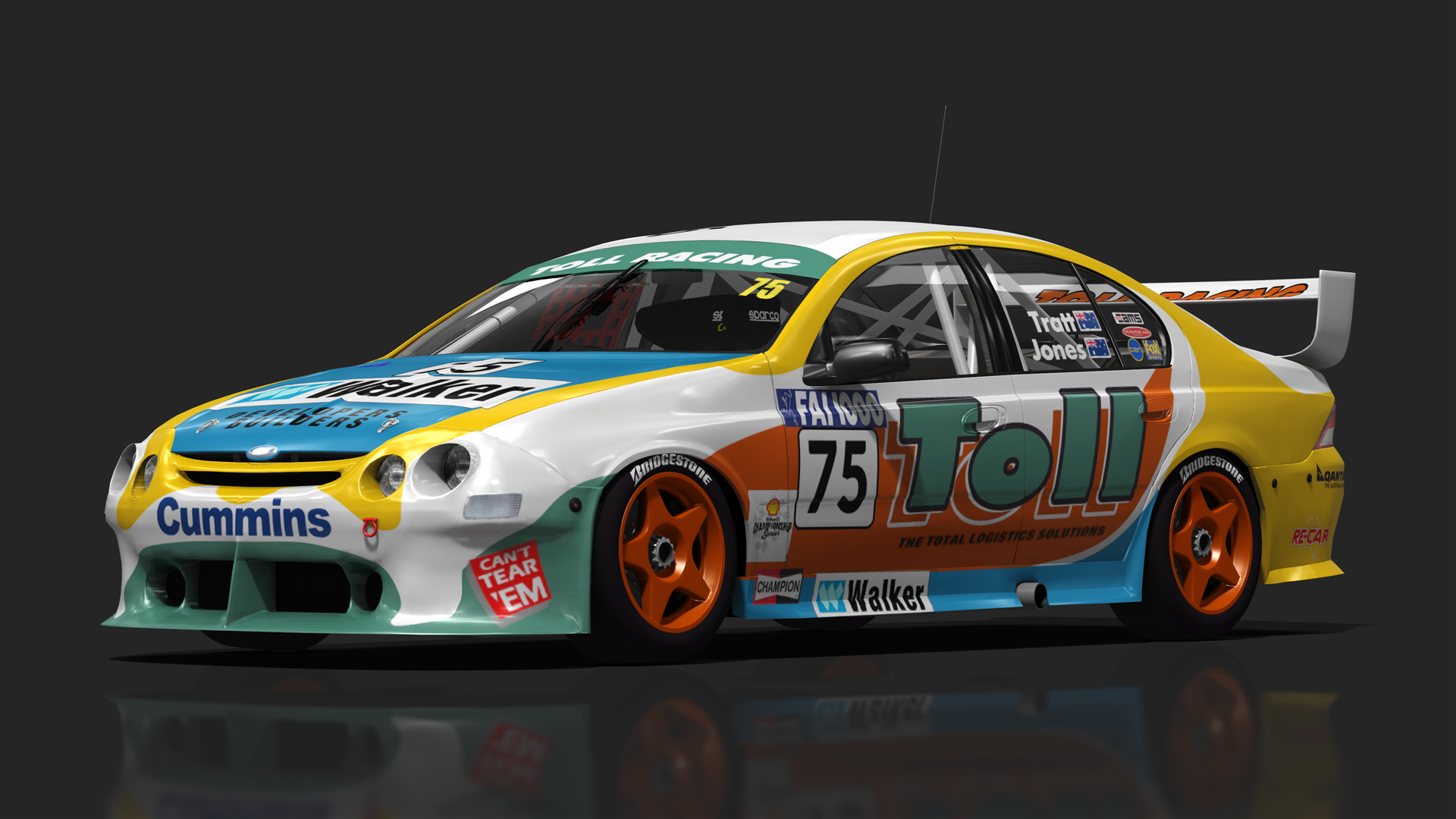 ATCC V8 Supercars - Ford AU, skin 1999_bathurst_075_toll