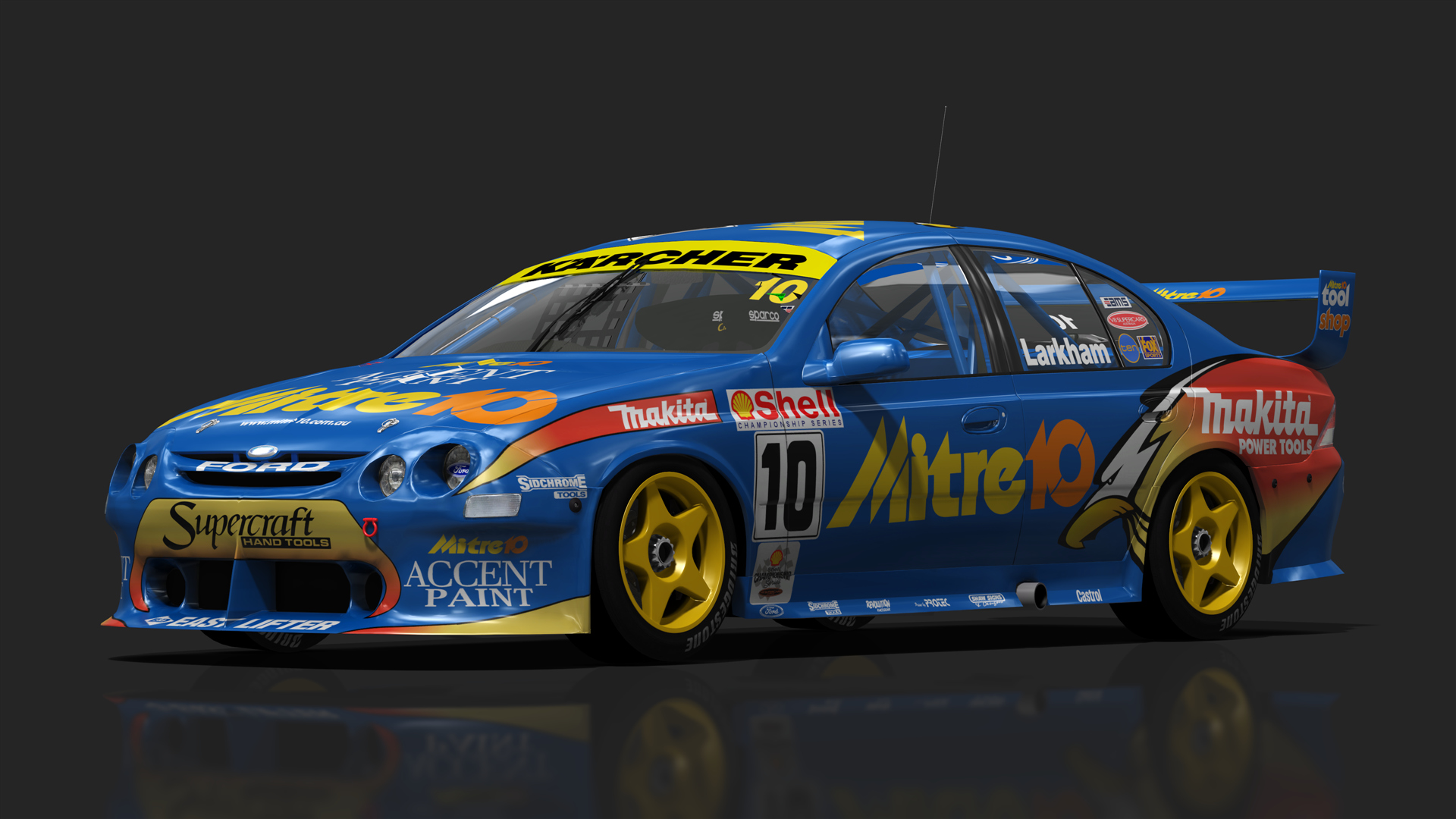 ATCC V8 Supercars - Ford AU, skin 1999_mitre10_10_atcc