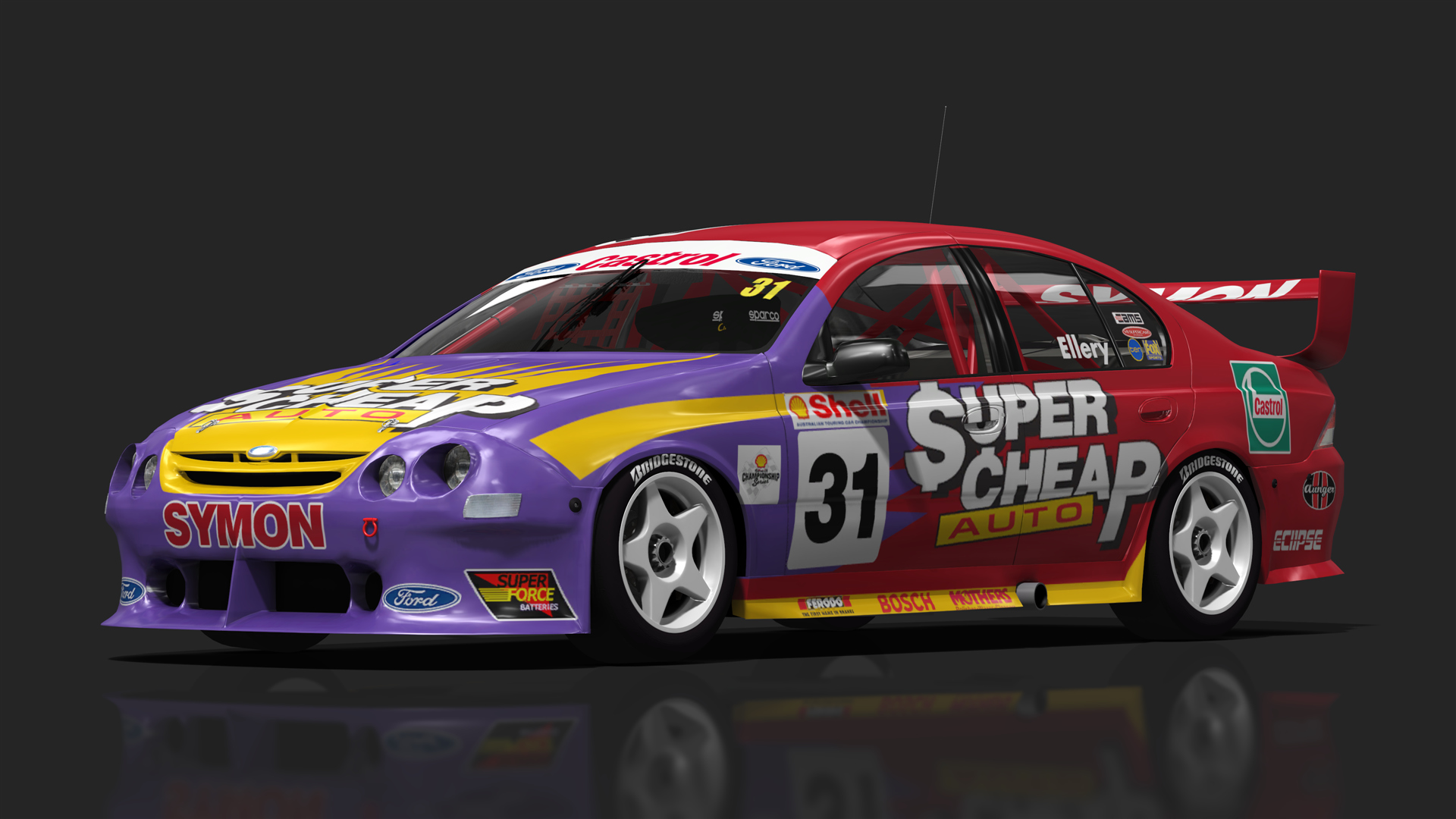 ATCC V8 Supercars - Ford AU, skin 2000_atcc_031_ellery