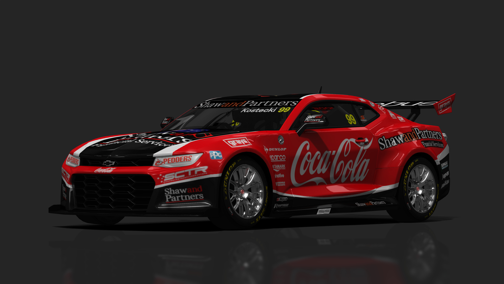 BCRC V8SC Chevrolet Camaro ZL1-1LE, skin COCA_COLA_99