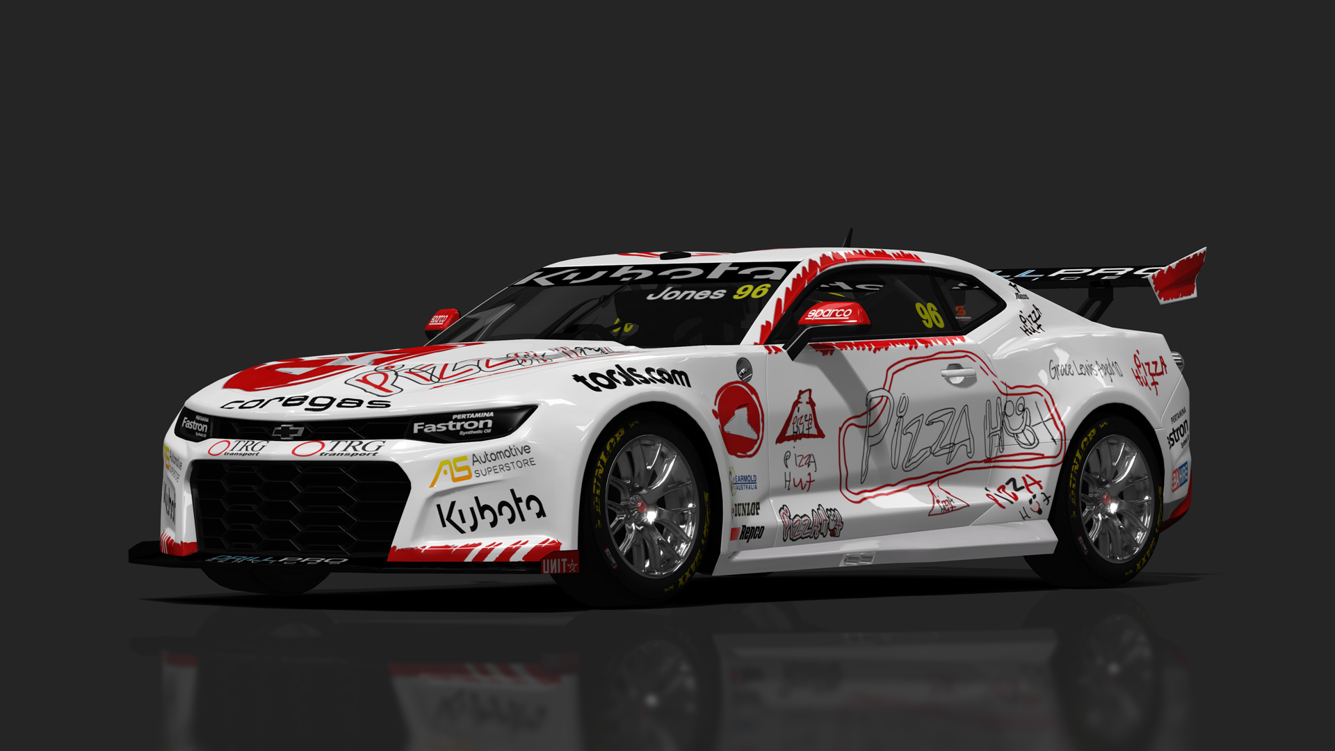 BCRC V8SC Chevrolet Camaro ZL1-1LE, skin Macauley Jones 2023 design