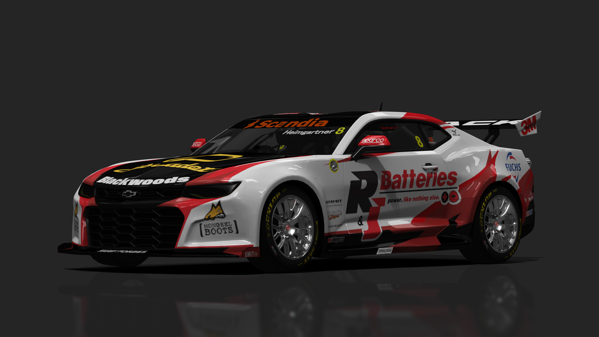 BCRC V8SC Chevrolet Camaro ZL1-1LE, skin R&J_BATTERIES_8