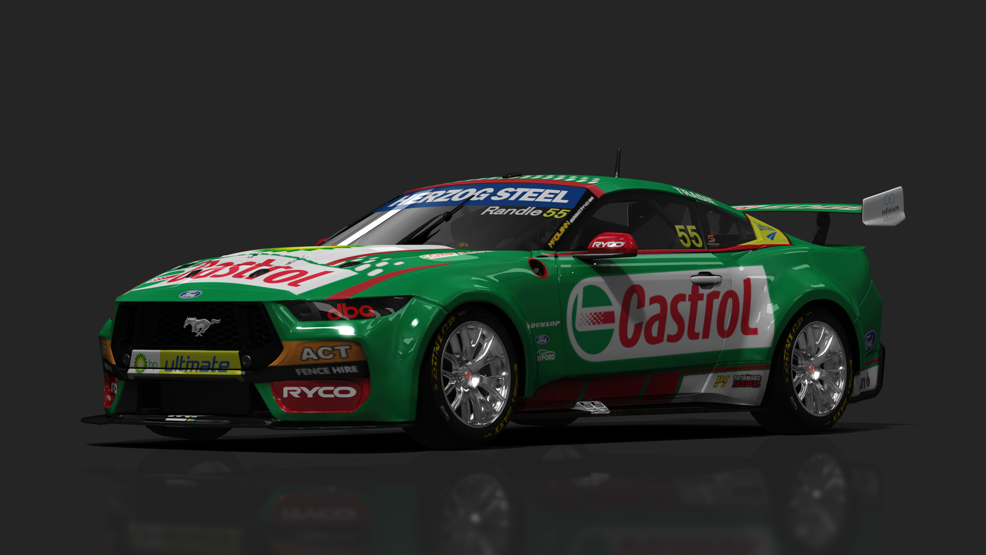 BCRC V8SC Ford Mustang GT, skin CASTROL_55