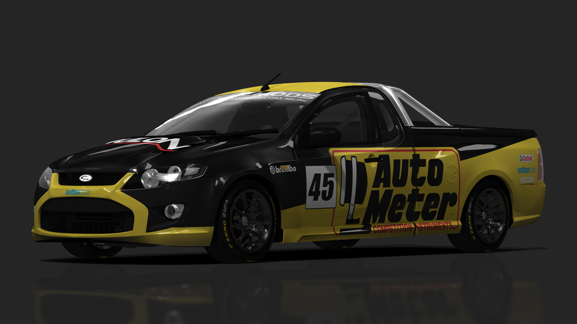BCRC V8 Utes FPV F6, skin Auto Meter