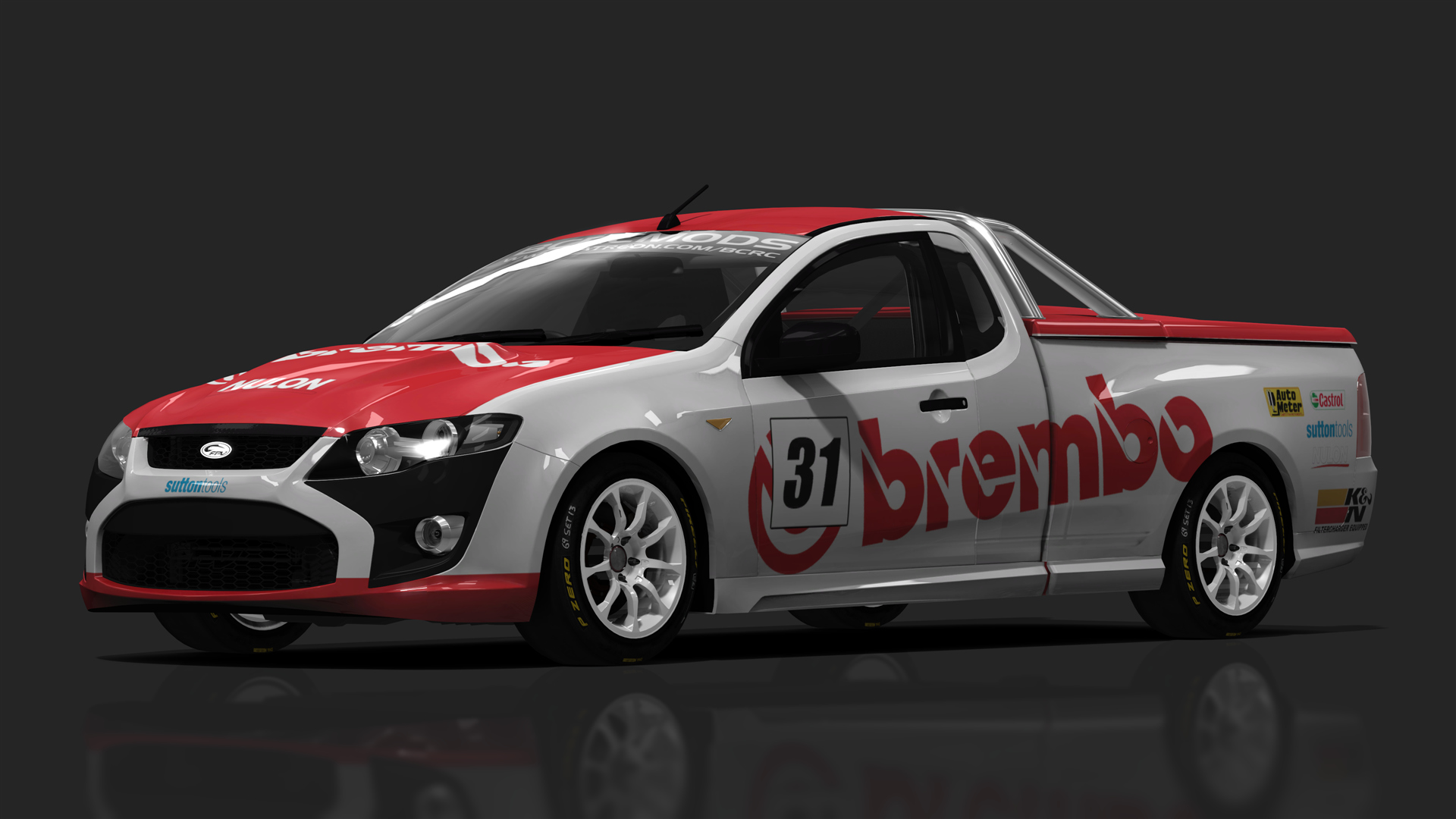 BCRC V8 Utes FPV F6, skin Brembo
