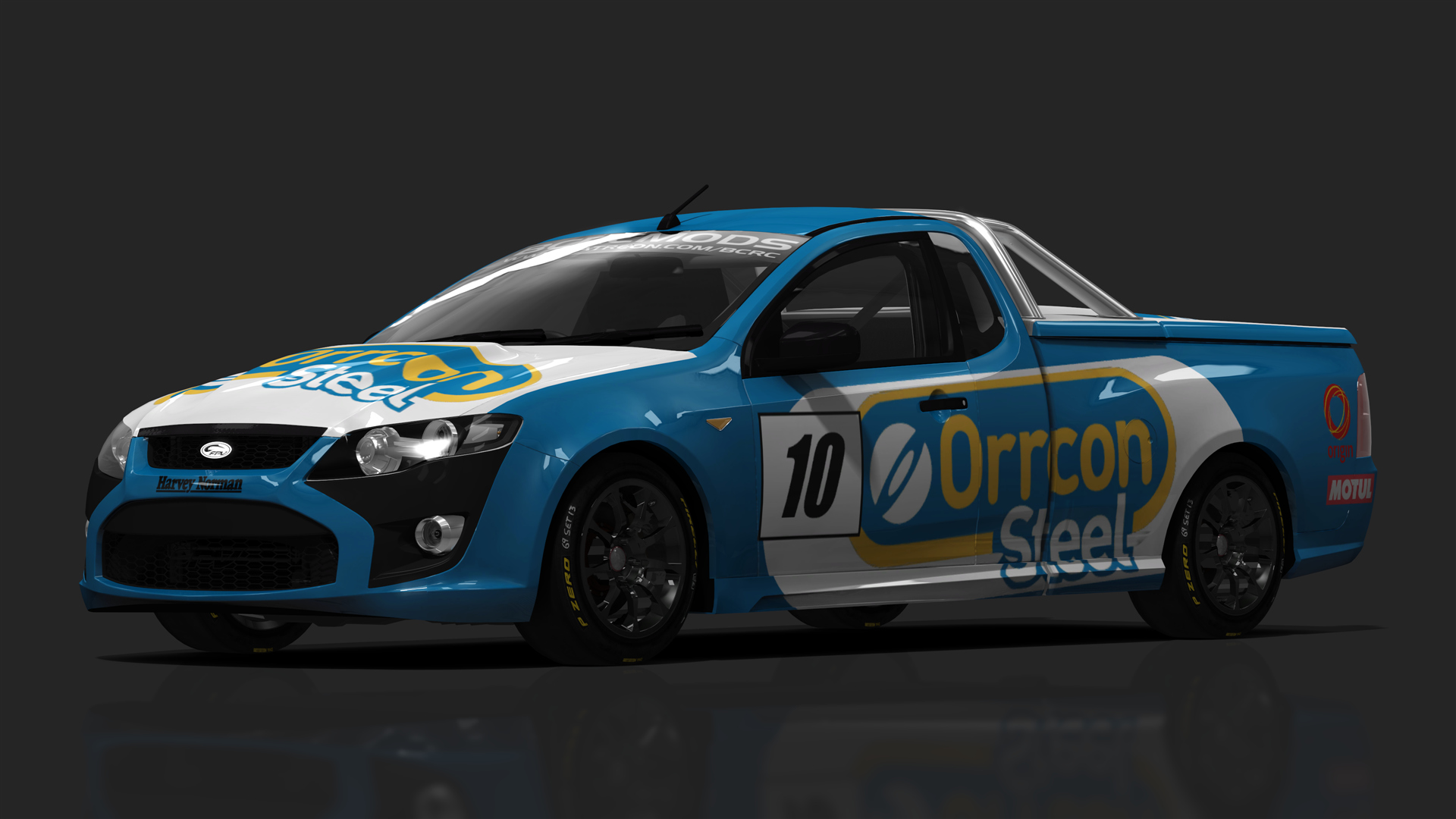 BCRC V8 Utes FPV F6, skin Orrcon Steel