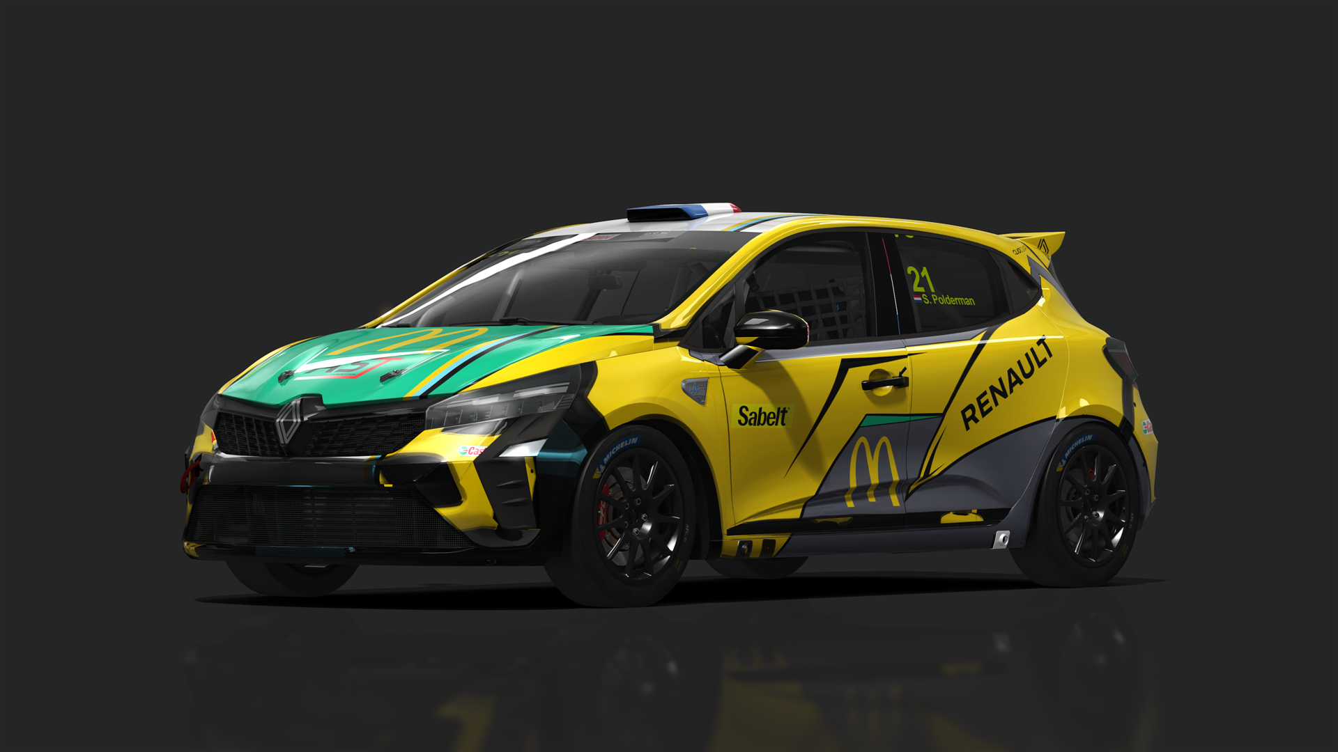 Renault Clio 5 Cup Phase 2, skin chefosport_21_POLDERMAN