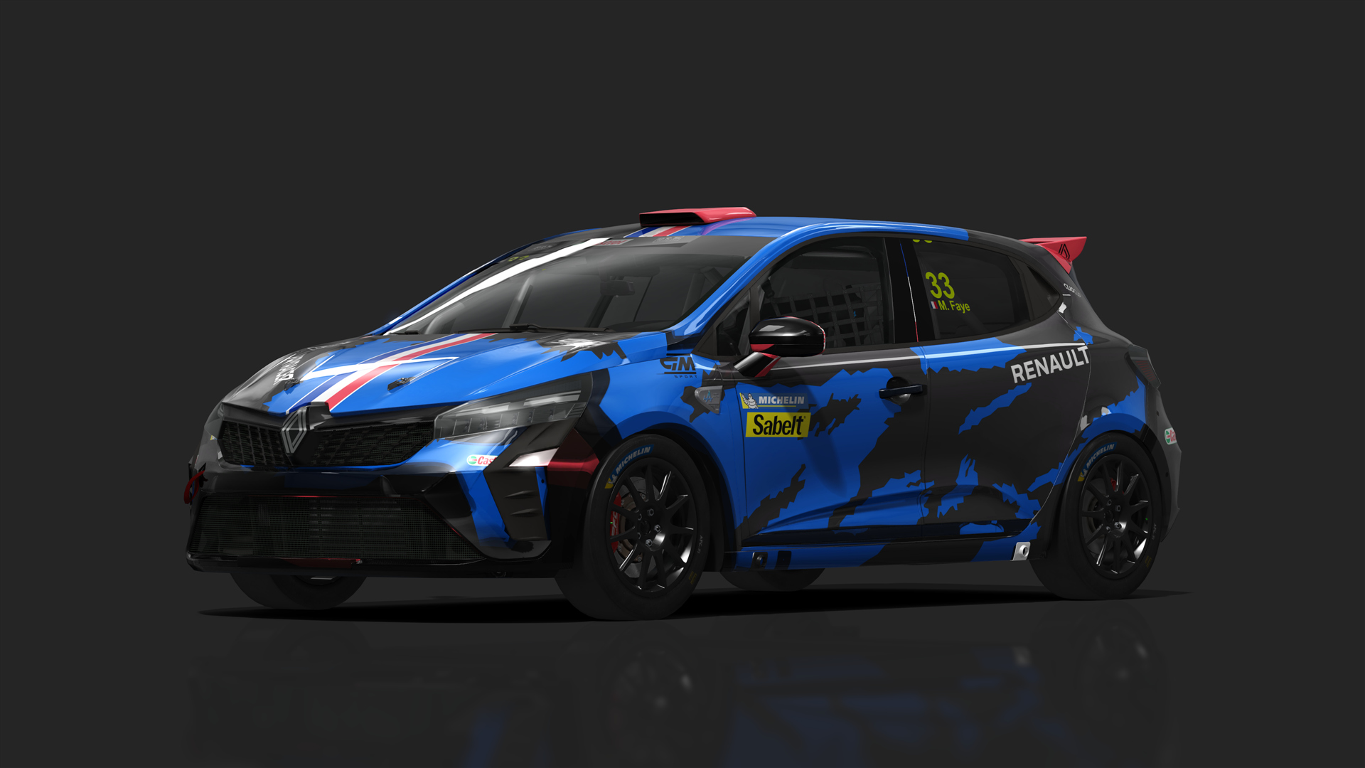 Renault Clio 5 Cup Phase 2, skin gmsport_33_FAYE