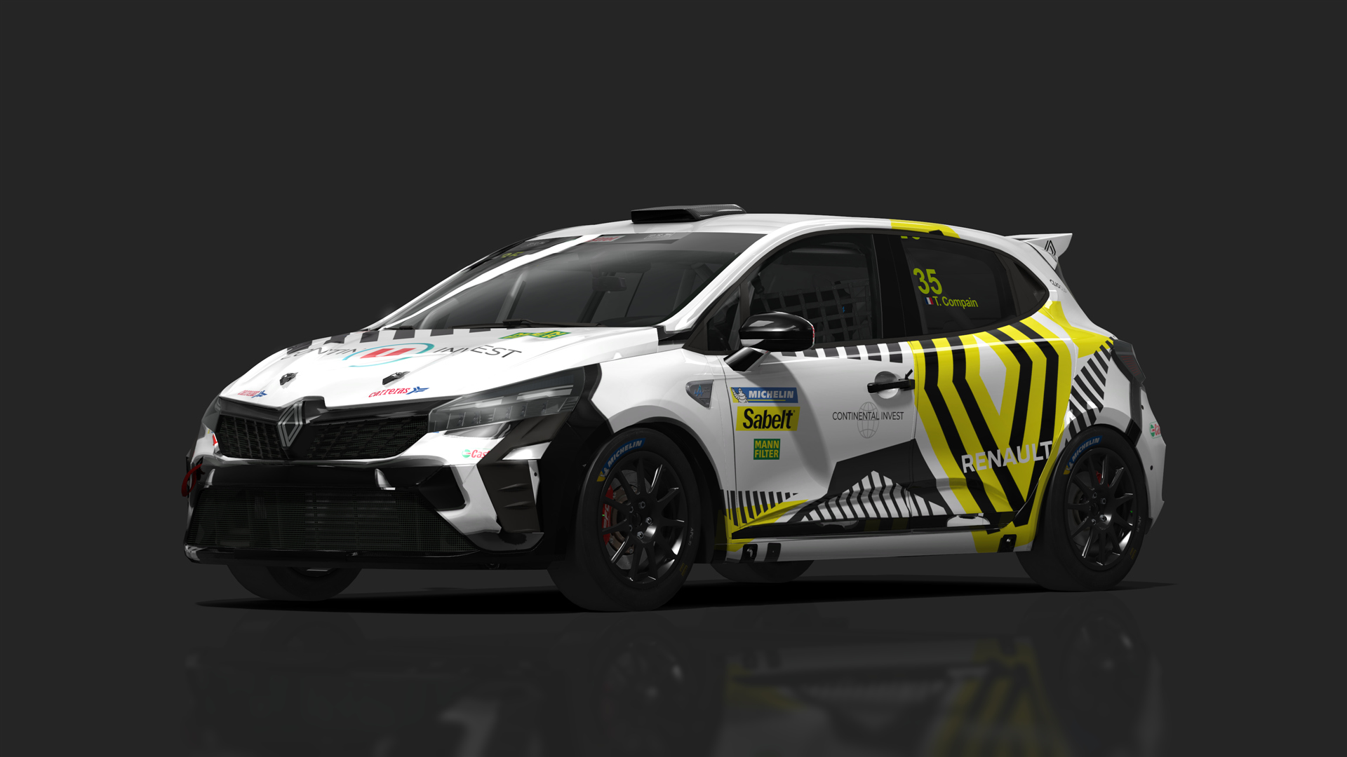 Renault Clio 5 Cup Phase 2, skin milancompetition_35_COMPAIN