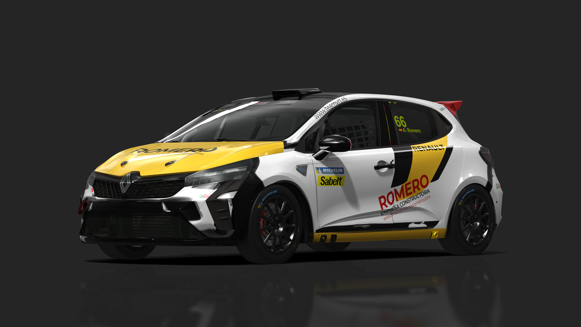 Renault Clio 5 Cup Phase 2, skin teamvrt_66_ROMERO