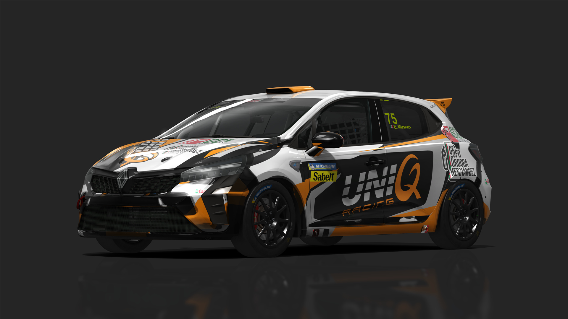 Renault Clio 5 Cup Phase 2, skin uniqracing_75_MIRANDA