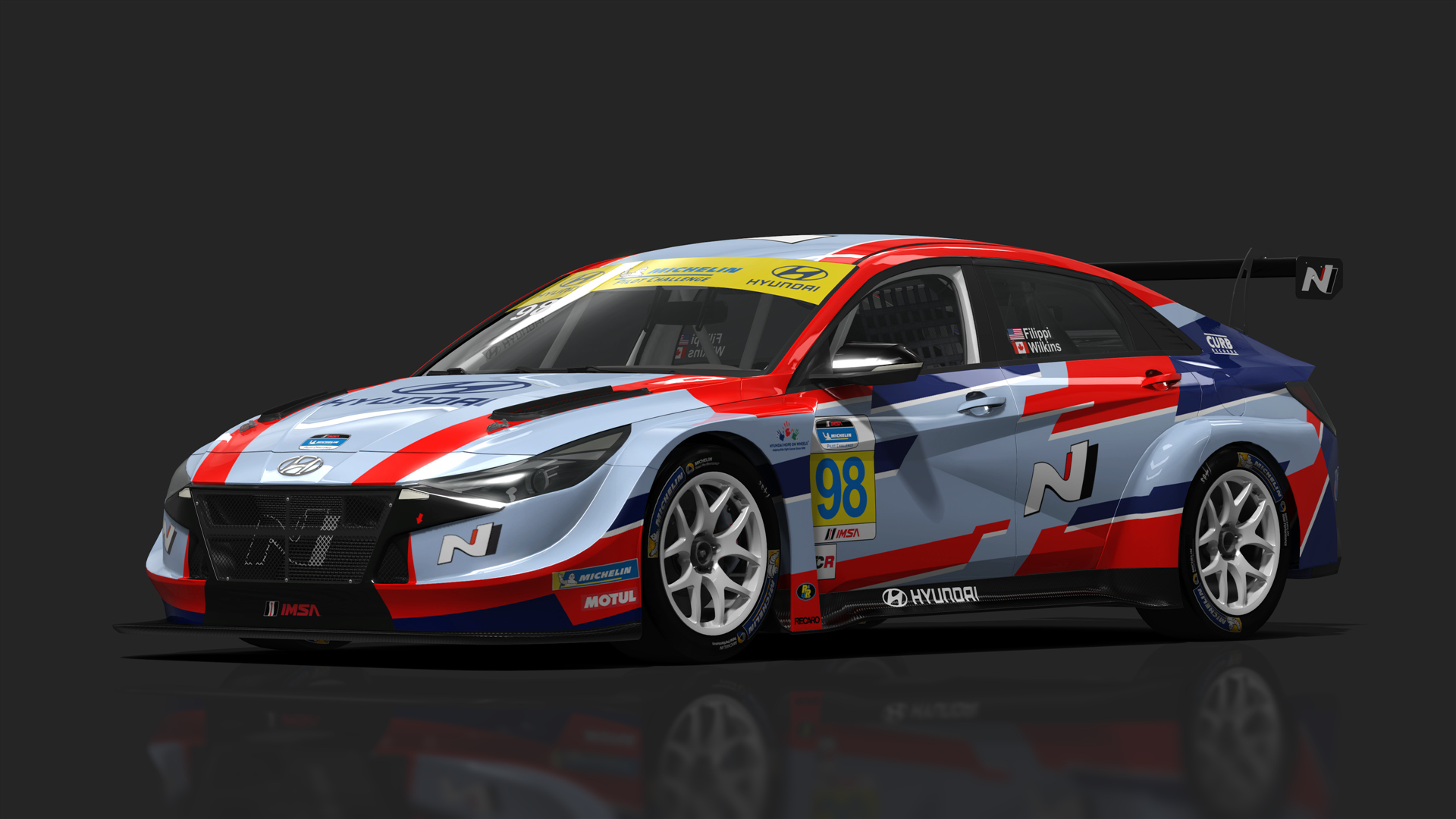 Hyundai Elantra N TCR 2024, skin imsa_98_filippi-wilkins