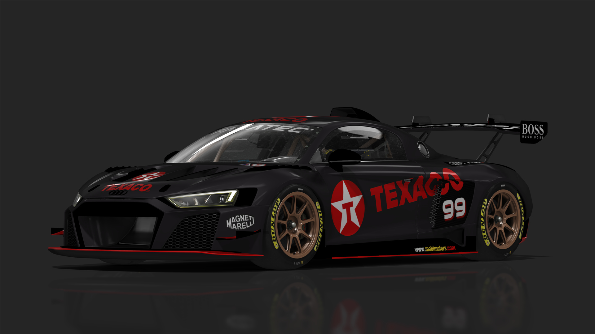 GT2 Audi R8 LMS GT2, skin Texaco