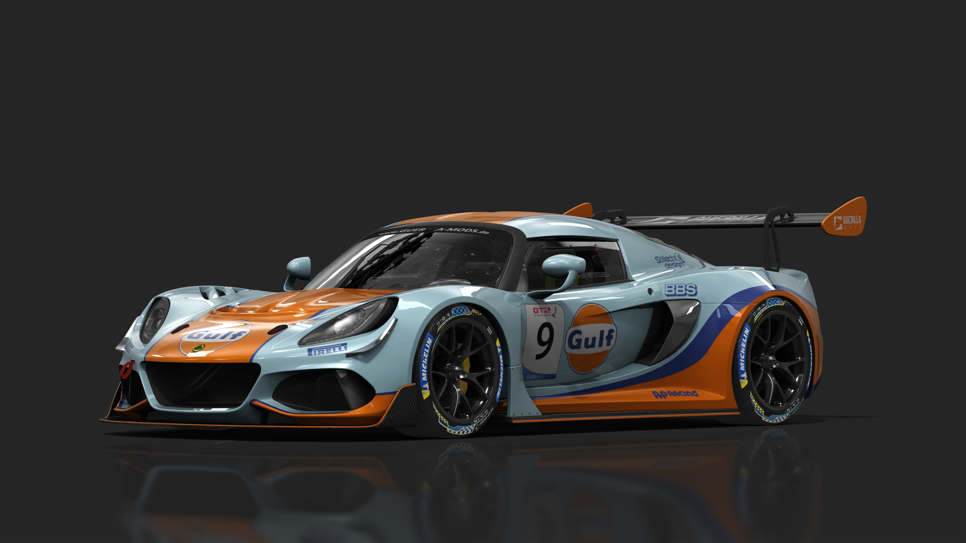 GT2 Lotus Exige GT2, skin 09_gulf_racing
