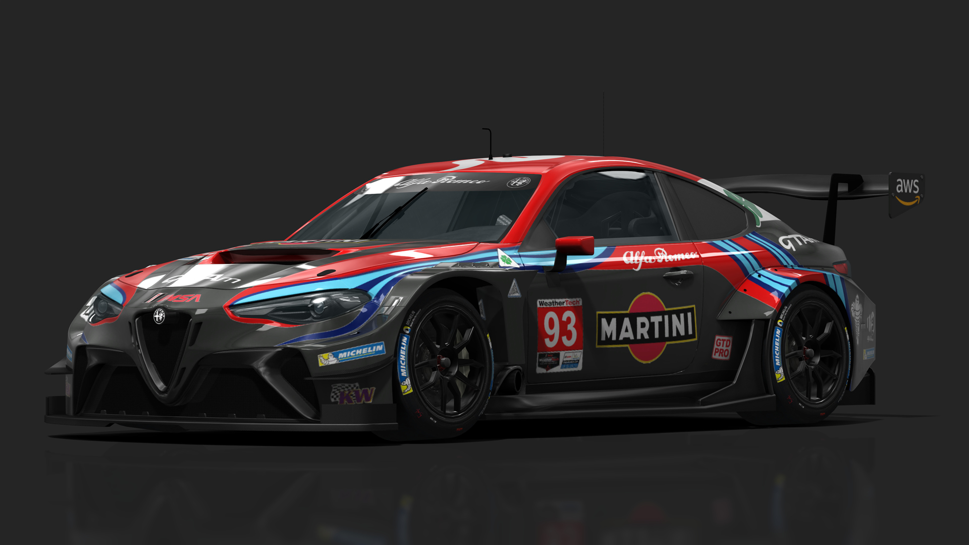 GT3 Alfa Romeo GTM GT3, skin 2024_IMSA_Alfa Romeo_Martini_Racing_93