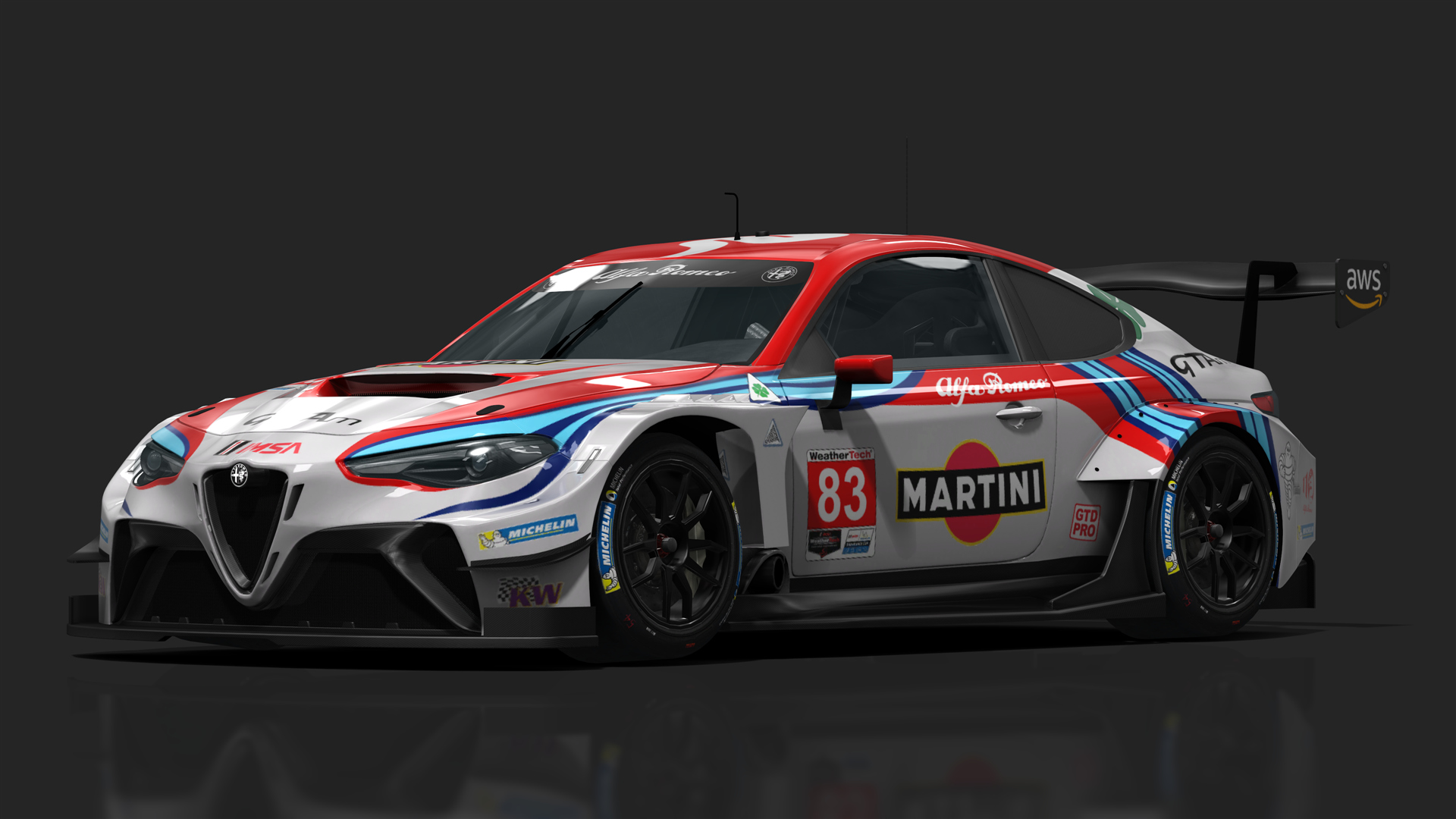 GT3 Alfa Romeo GTM GT3, skin 2024_IMSA_AlfaRomeo_Martini_Racing_83