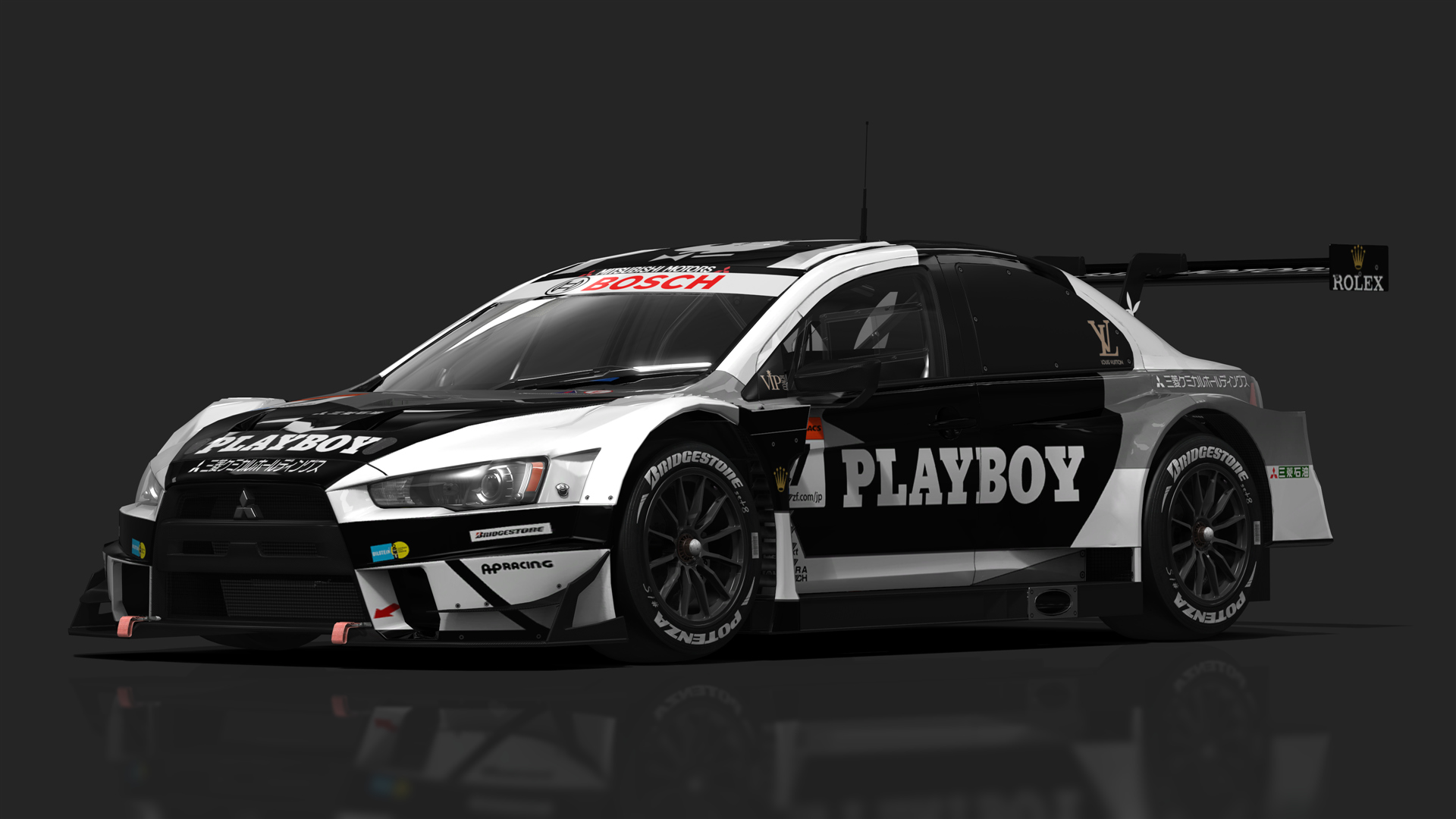URD (NOT) Mitsubishi Lancer EVO GT500, skin playboy