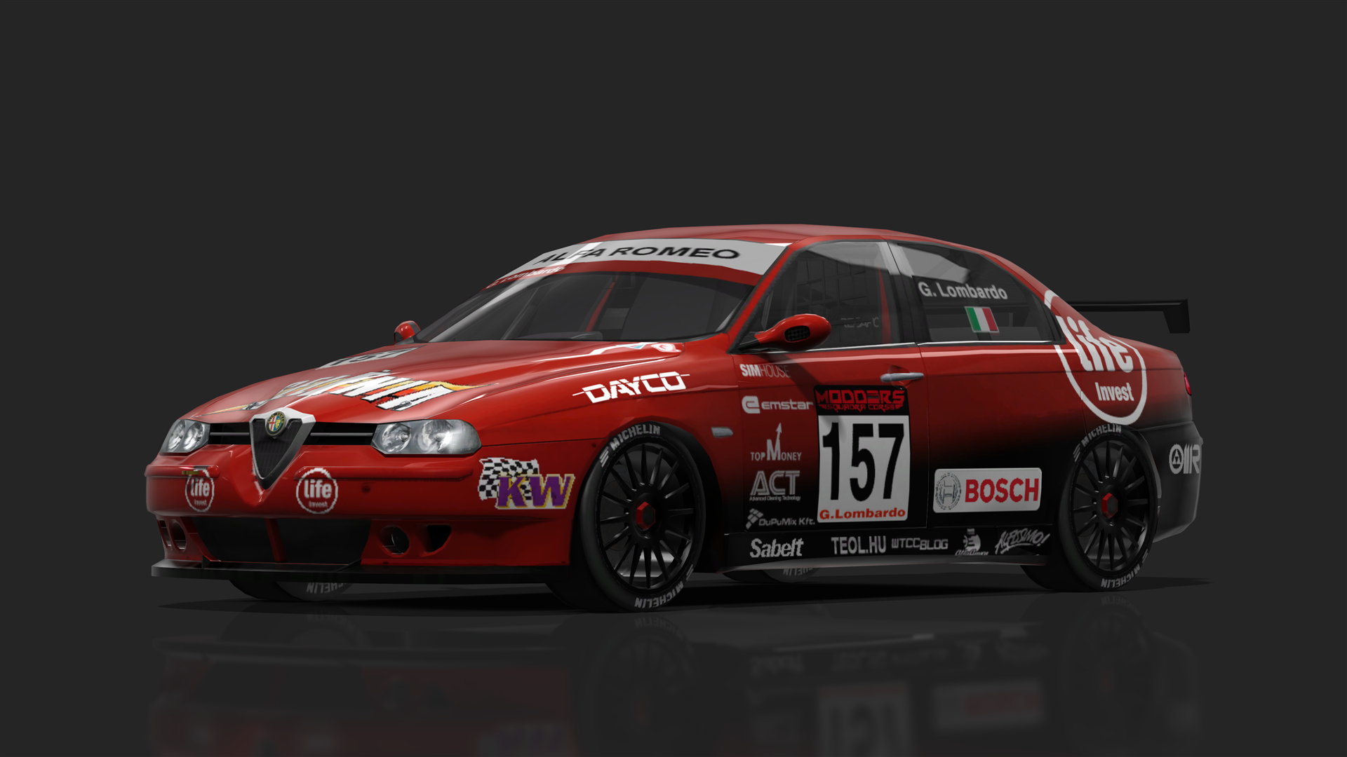 BTCC 90s - Alfa Romeo 156, skin 157