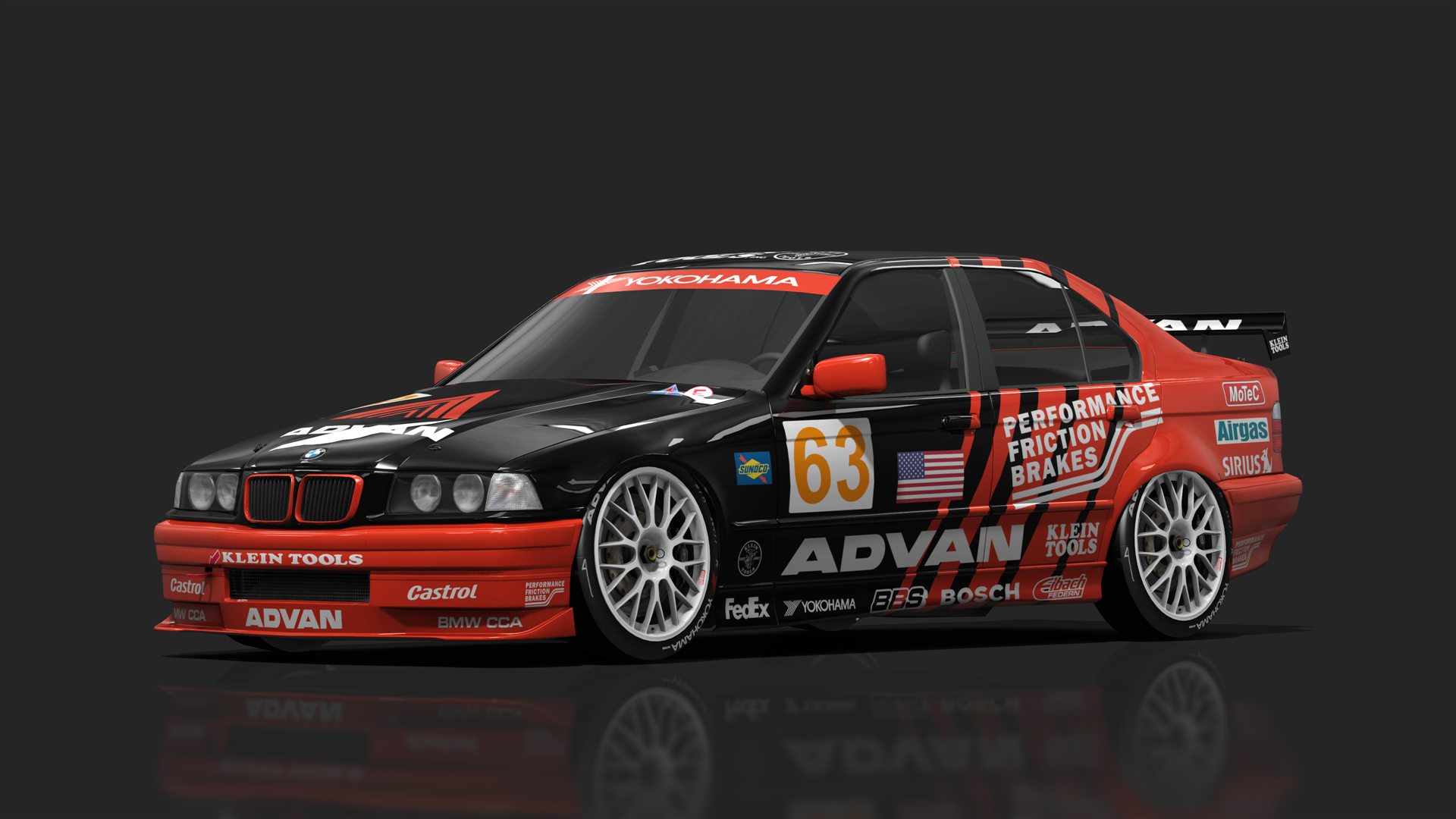 BTCC 90s - BMW 320i, skin 63_advan