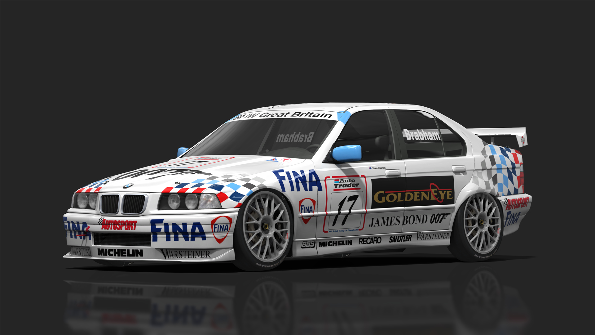 BTCC 90s - BMW 320i, skin 95_17_Fina_Brabham