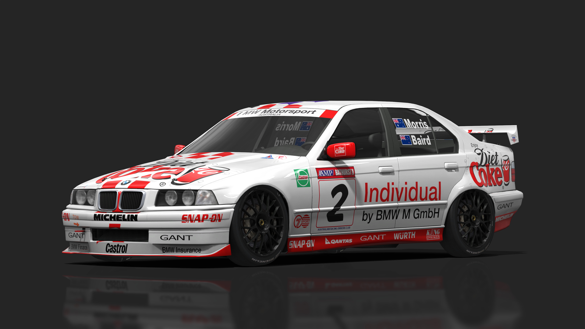 BTCC 90s - BMW 320i, skin 97_2_Diet_Coke_Bathurst_1000