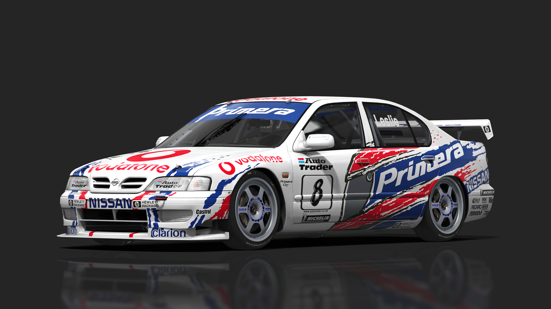 BTCC 90s - Nissan Primera P11, skin 1998_vodafone_8