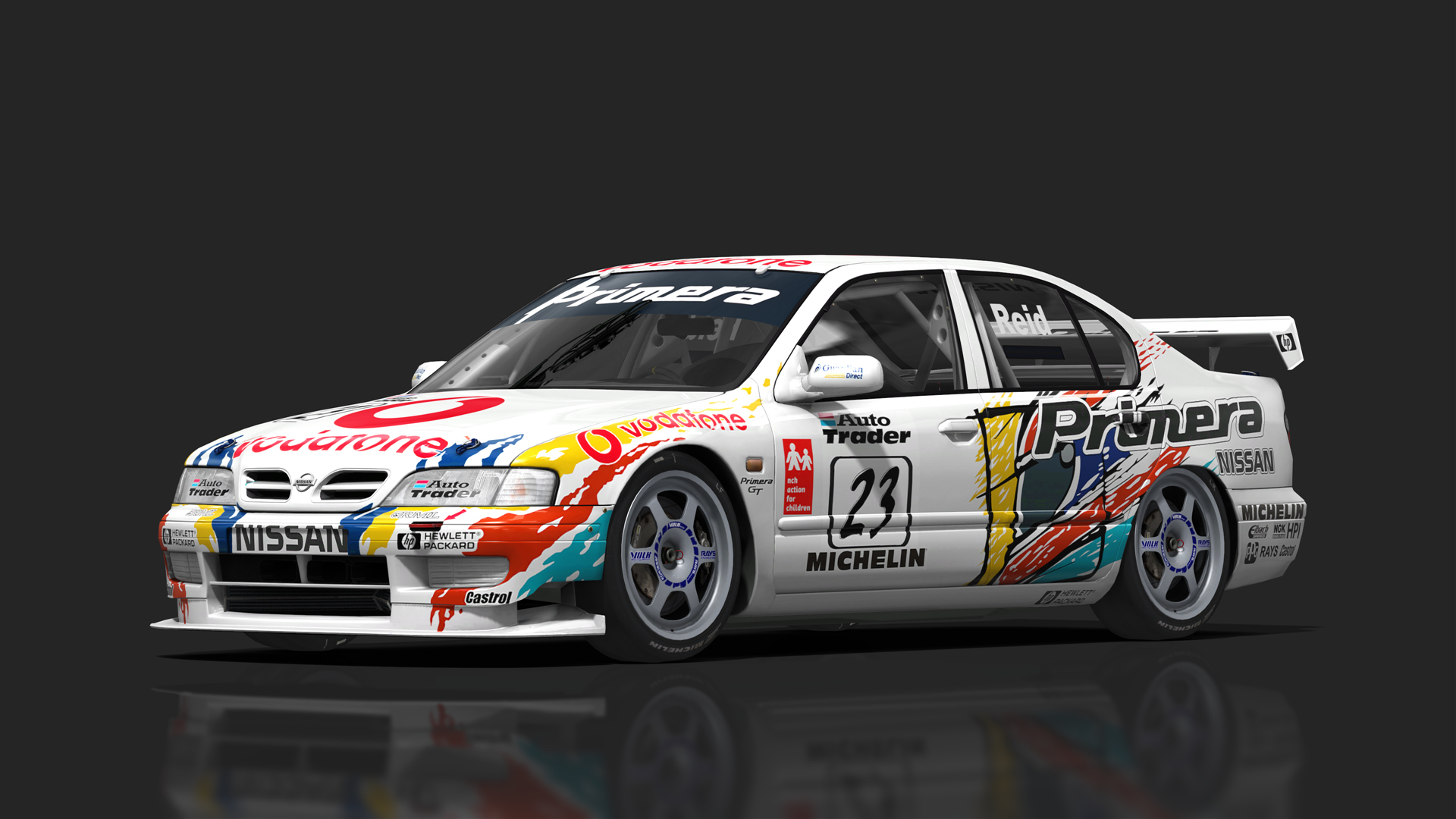 BTCC 90s - Nissan Primera P11, skin 23_vodafone