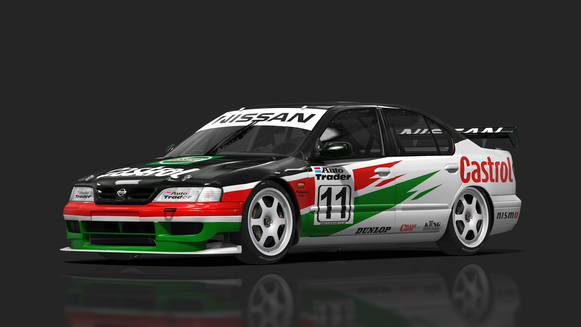 BTCC 90s - Nissan Primera P11, skin Castrol Racing 11