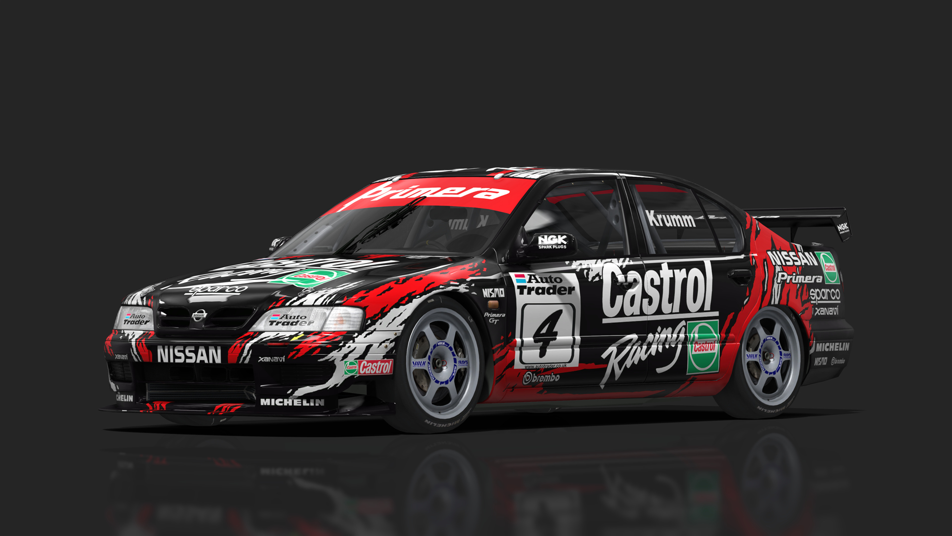BTCC 90s - Nissan Primera P11, skin Castrol_4