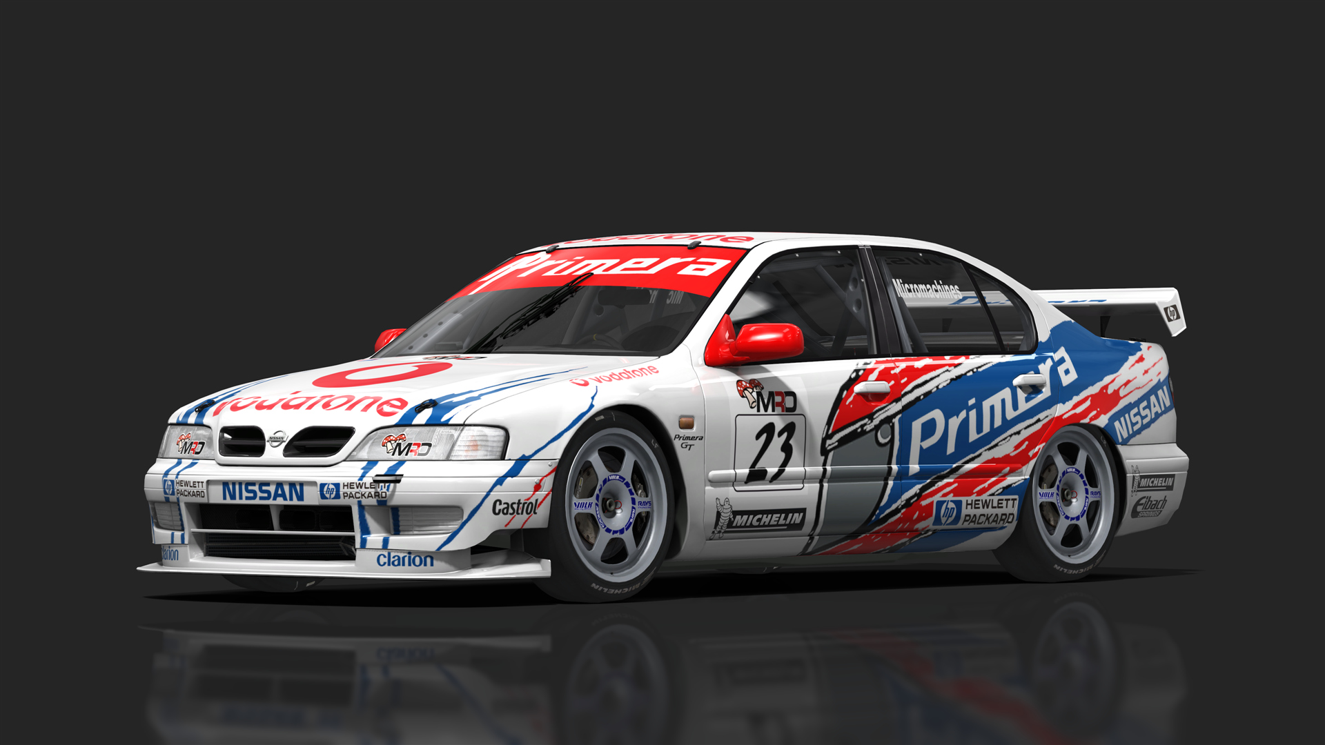 BTCC 90s - Nissan Primera P11, skin mro_s3_micromachines