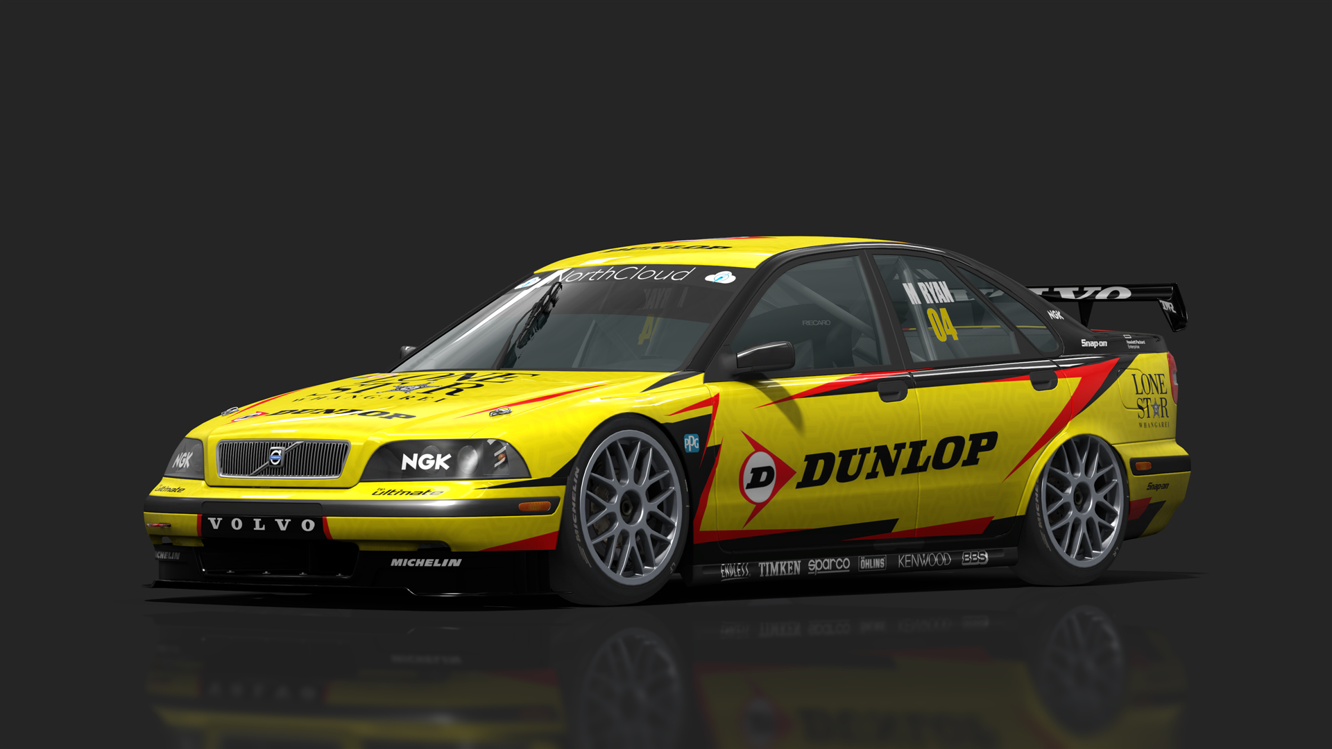 BTCC 90s - Volvo S40, skin dunlop