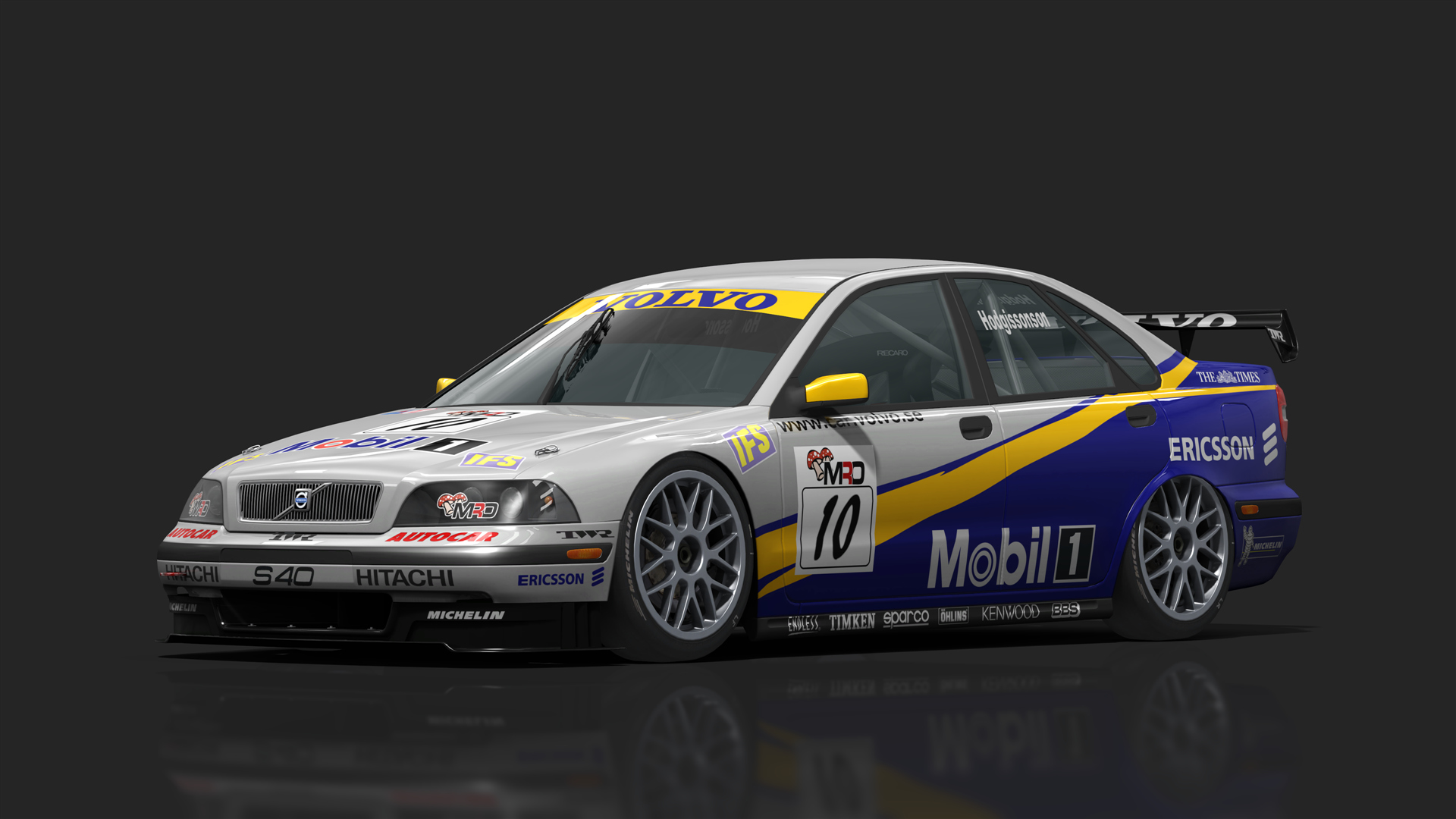 BTCC 90s - Volvo S40, skin mro_s3_hodgissonson