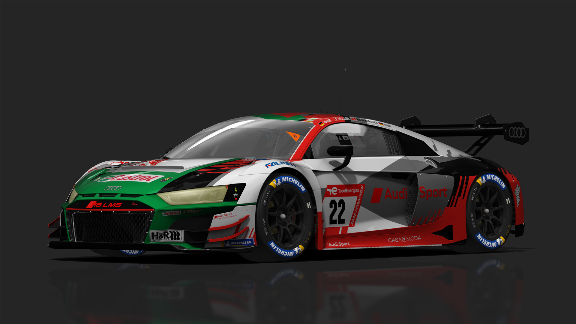 GT3 Audi R8 V10 Evo2, skin 2022_N24H_AudiTeamCarCollection