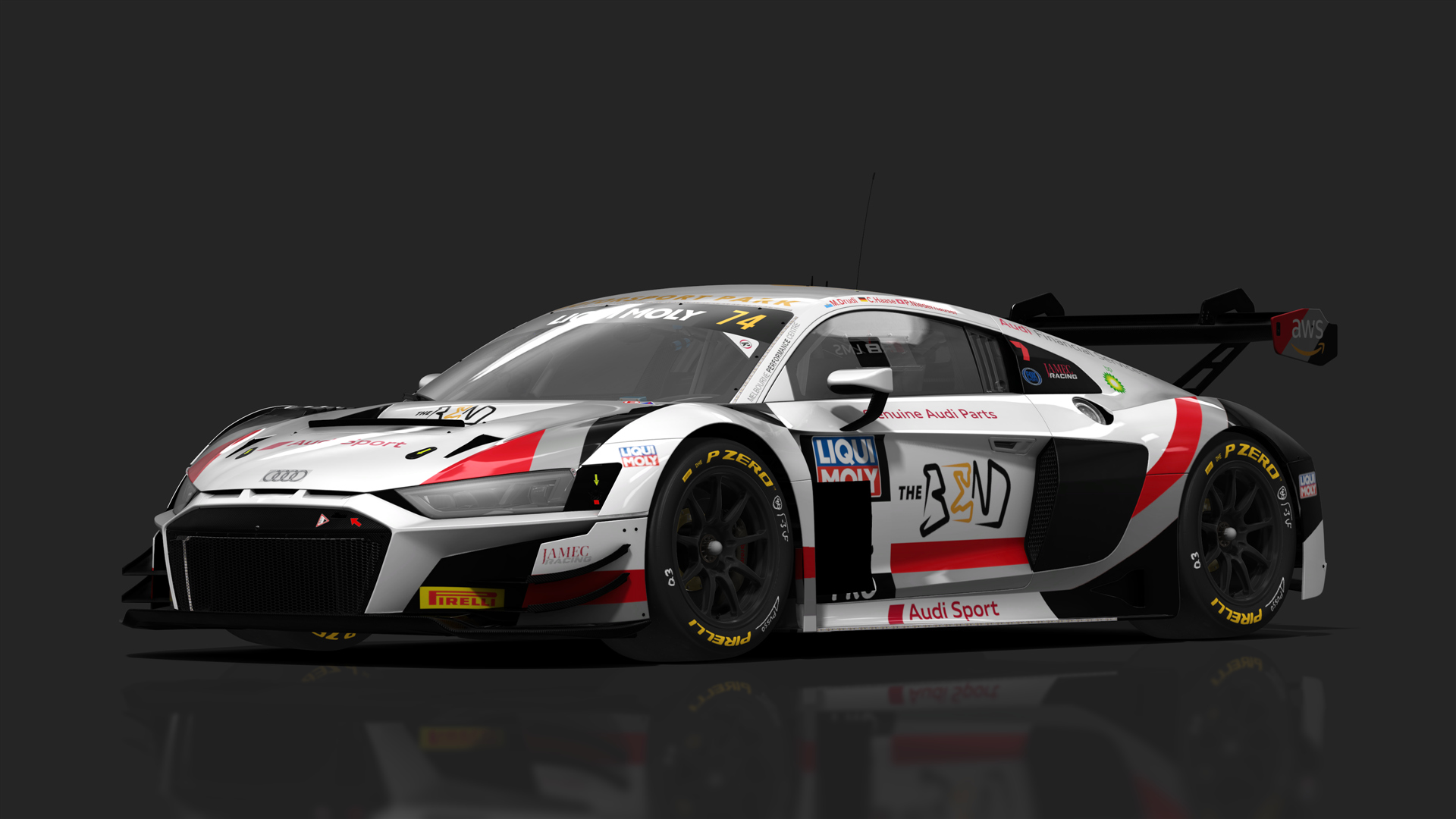 GT3 Audi R8 V10 Evo2, skin 2023-TheBend-#74