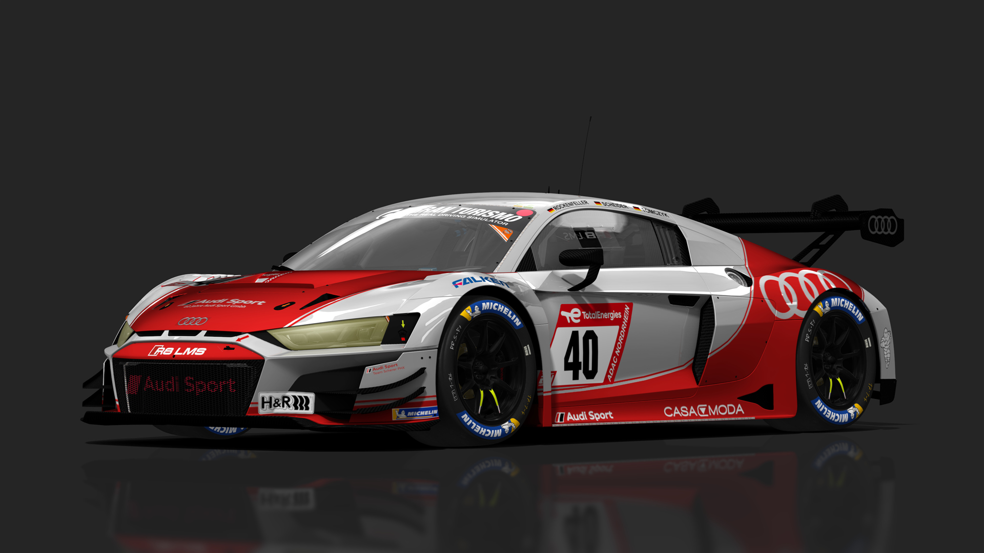 GT3 Audi R8 V10 Evo2, skin 2023_N24H_SchererPHX_#40