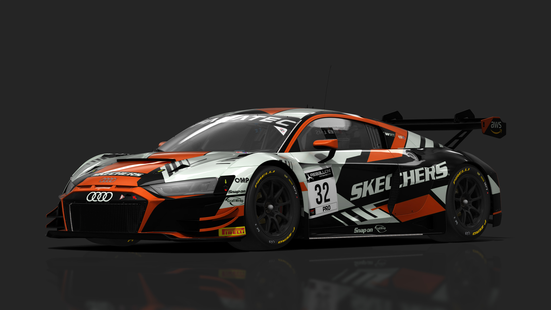 GT3 Audi R8 V10 Evo2, skin 32_WRT_Skechers