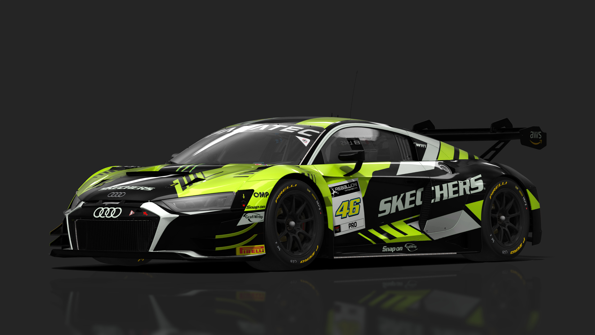 GT3 Audi R8 V10 Evo2, skin 46_WRT_Skechers