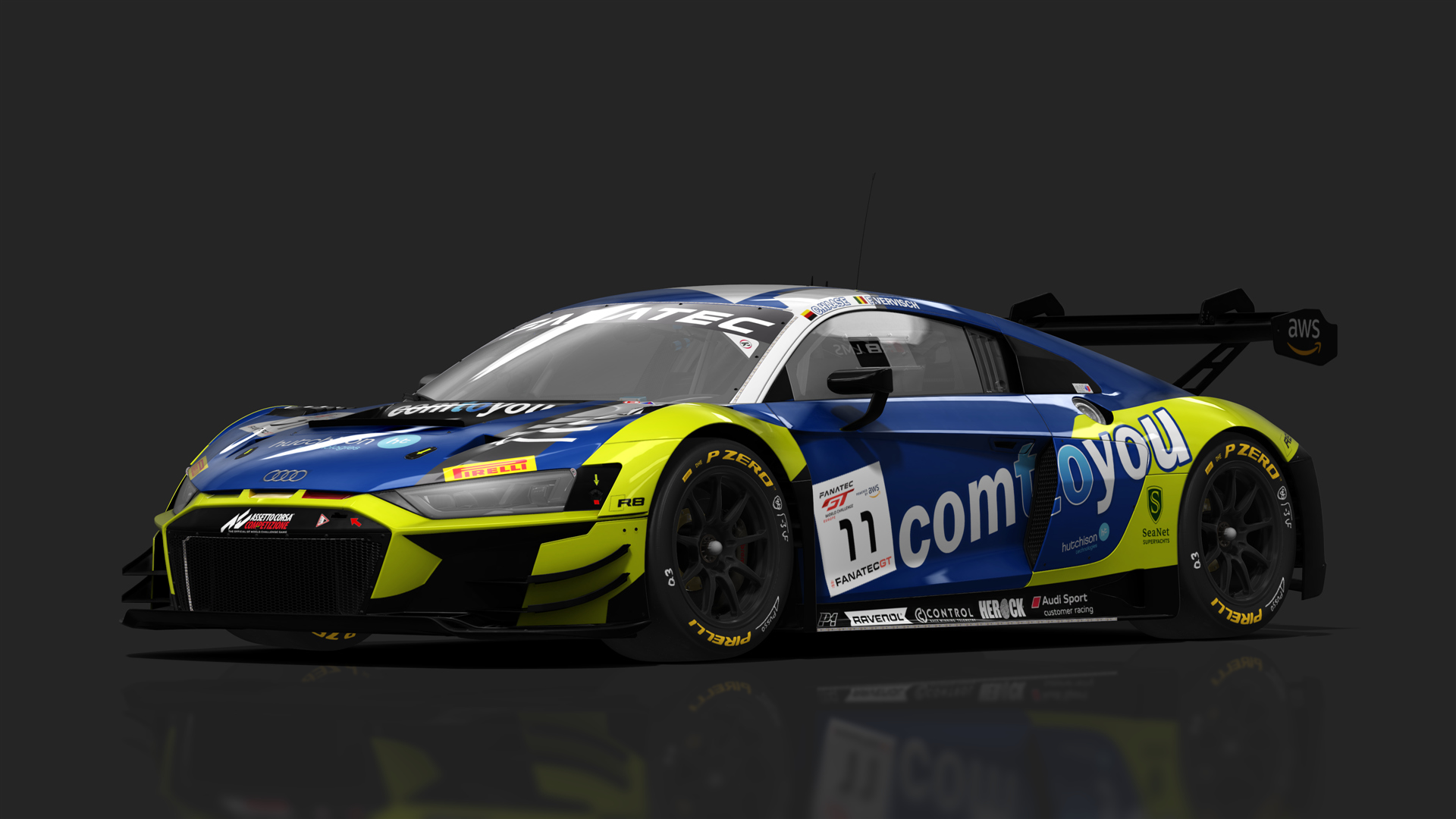 GT3 Audi R8 V10 Evo2, skin ComToYou 11