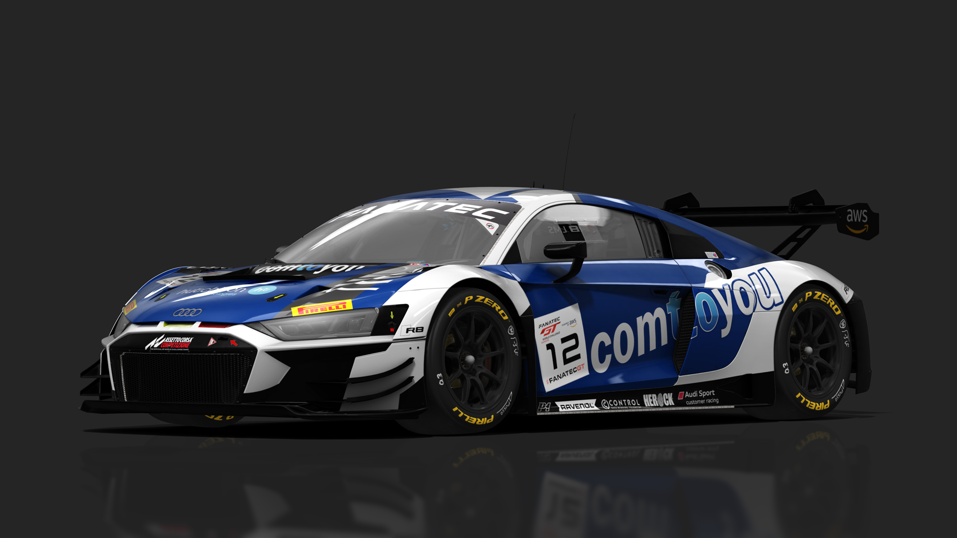 GT3 Audi R8 V10 Evo2, skin ComToYou 12