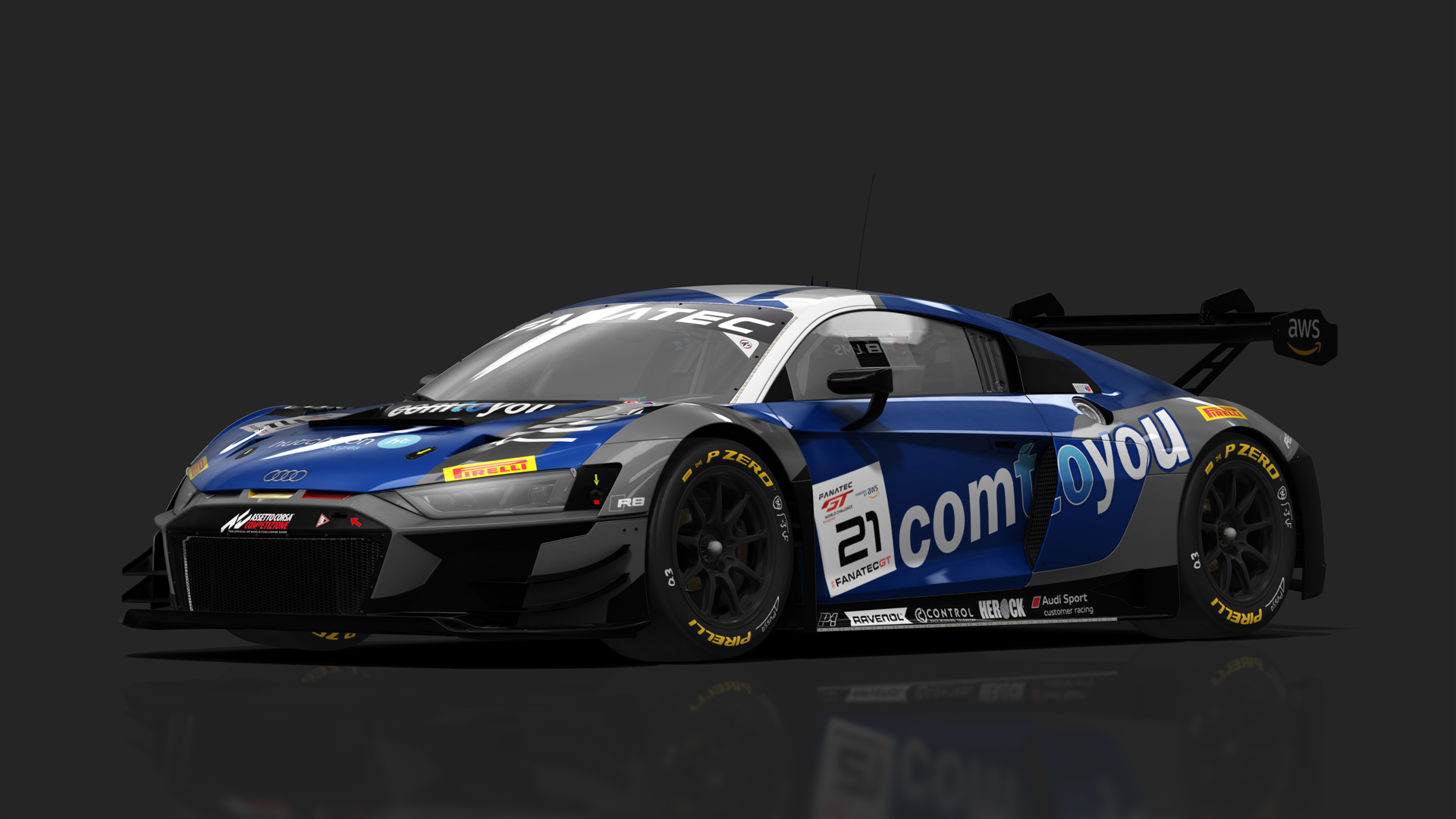 GT3 Audi R8 V10 Evo2, skin ComToYou 21