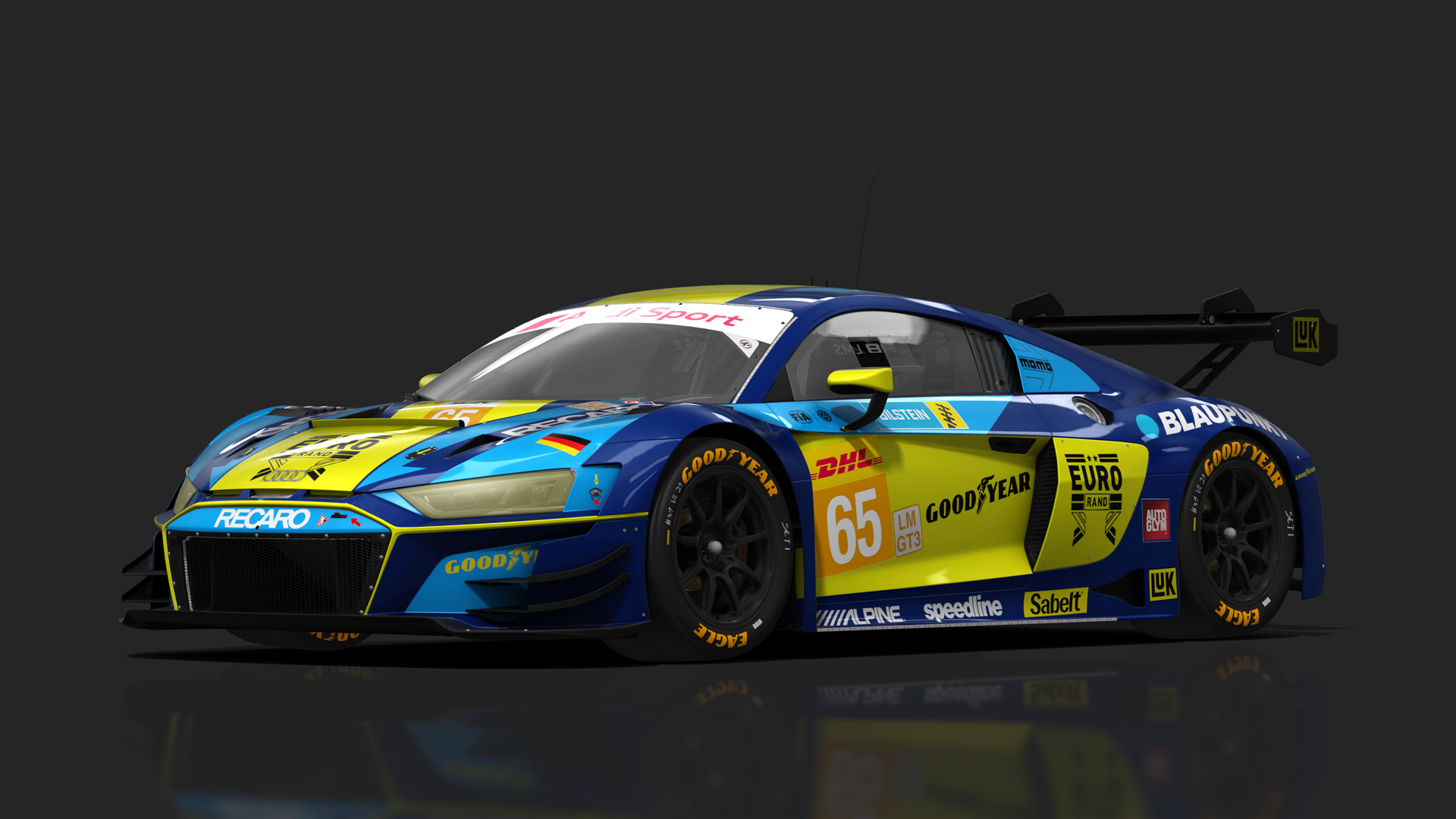 GT3 Audi R8 V10 Evo2, skin EuroRand_LMGT3