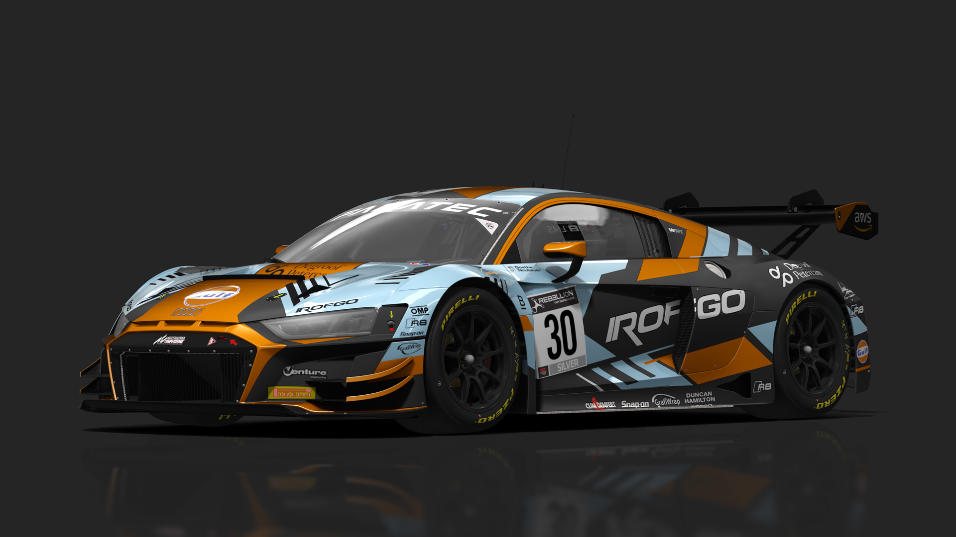 GT3 Audi R8 V10 Evo2, skin GTWC_2022_#30_WRT