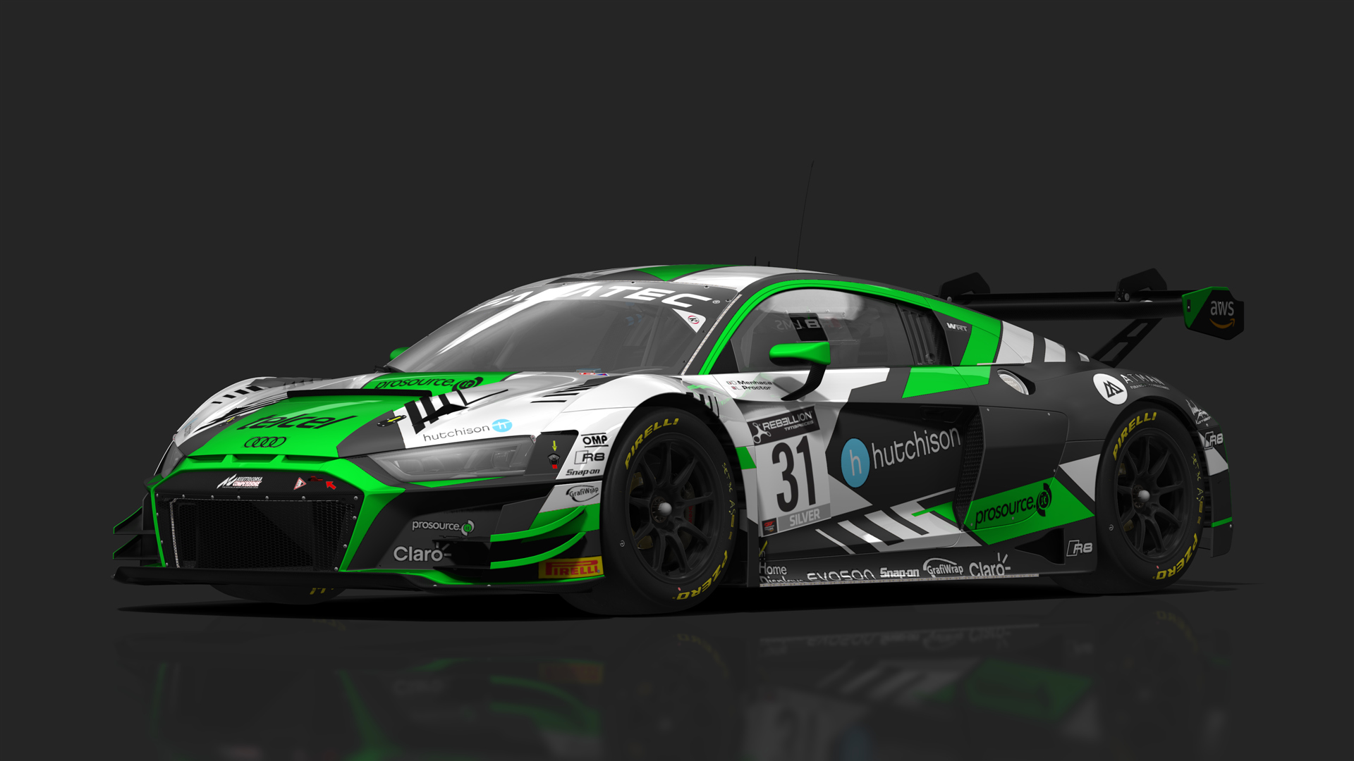 GT3 Audi R8 V10 Evo2, skin GTWC_2022_#31_WRT