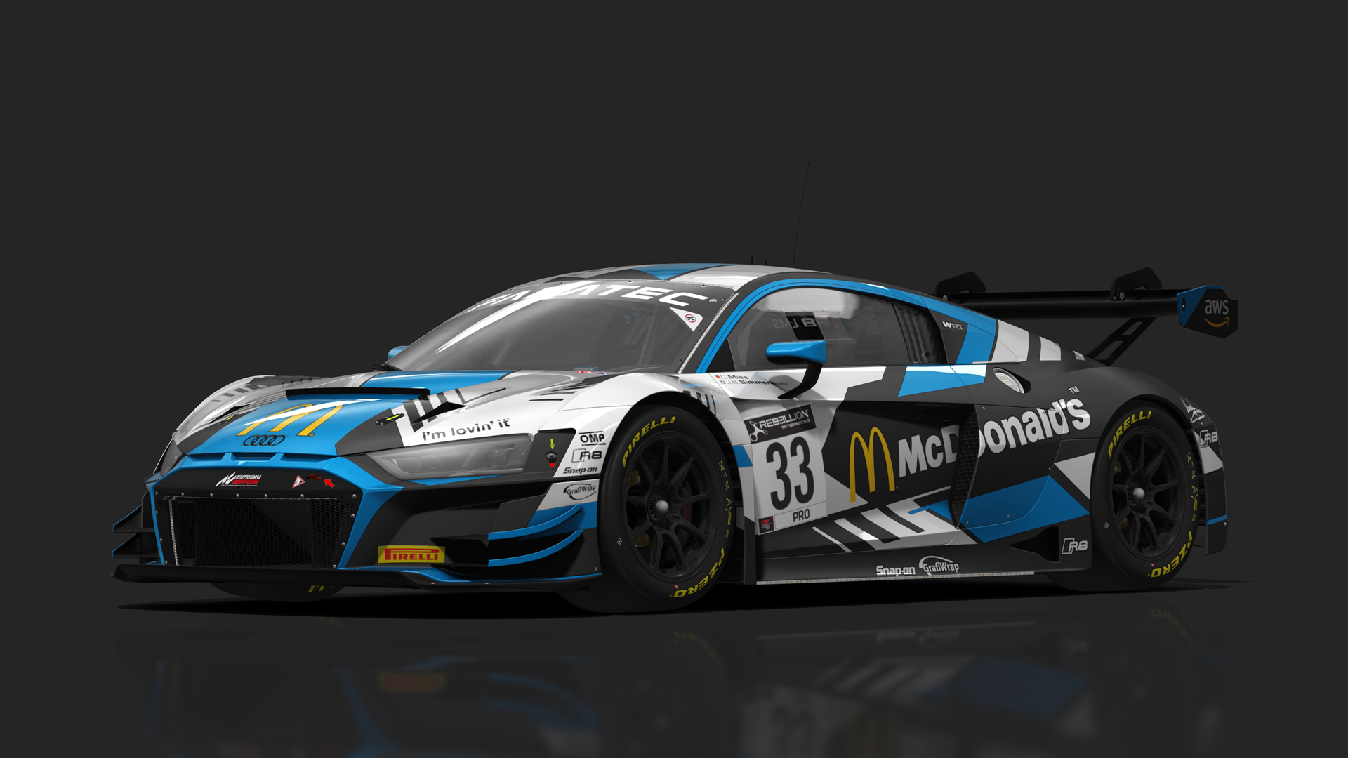 GT3 Audi R8 V10 Evo2, skin GTWC_2022_#33_WRT