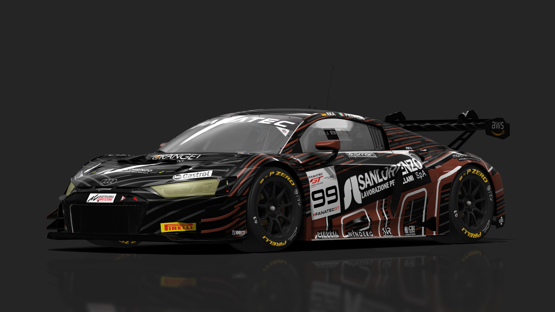 GT3 Audi R8 V10 Evo2, skin Tresor Attempto 99