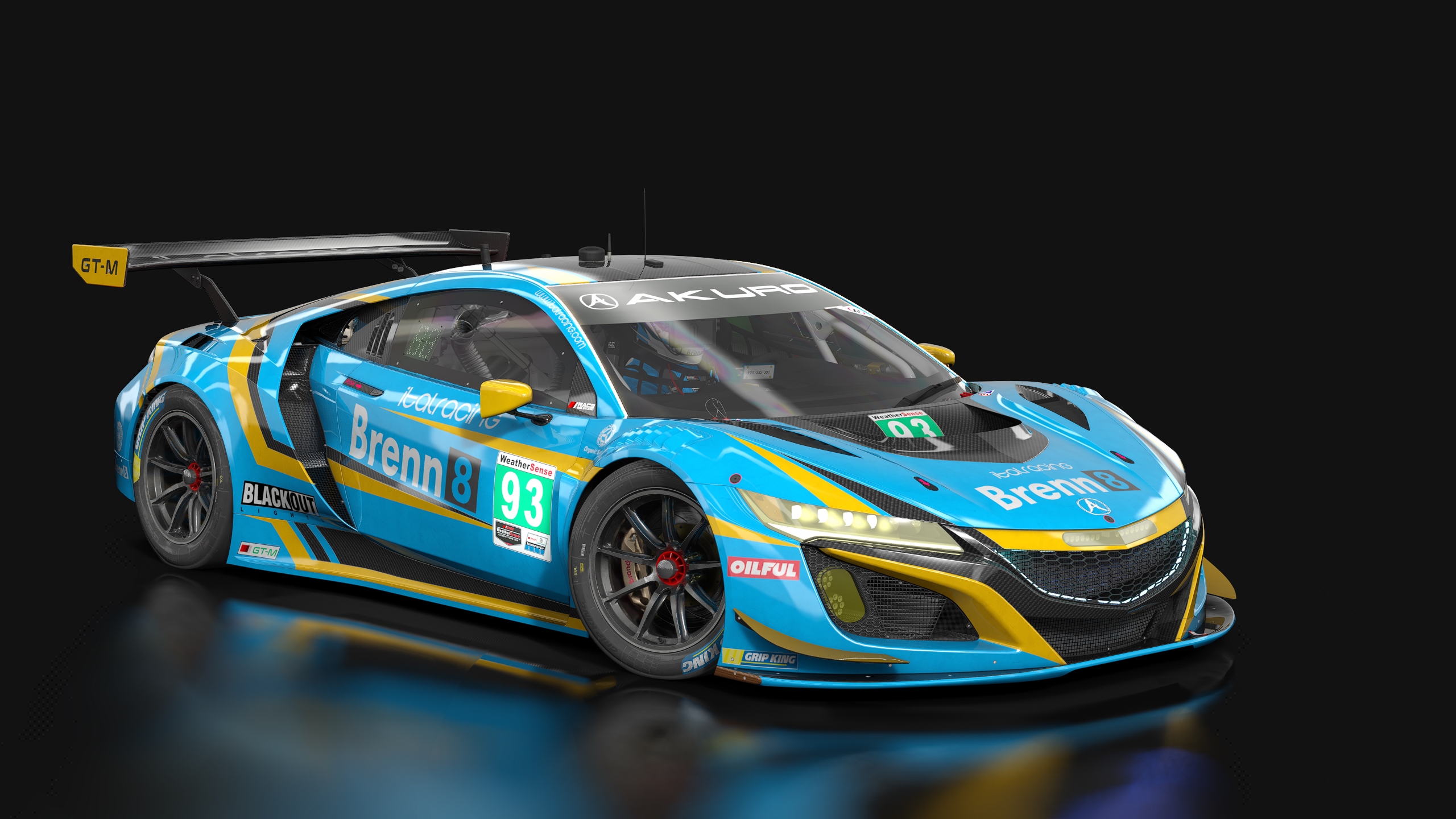 GT3 Acura NSX GT3 Evo, skin 02_italracing_93