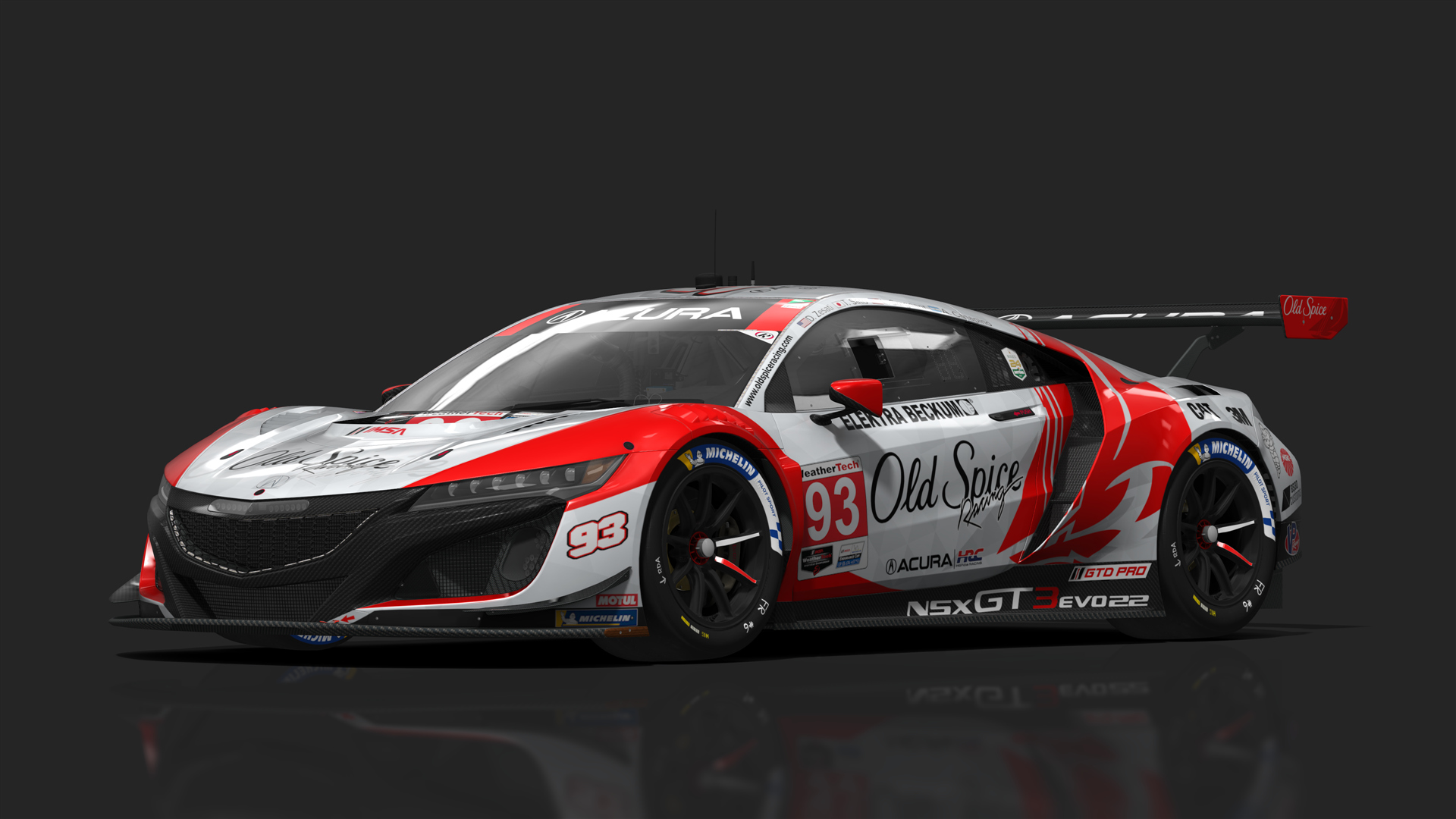 GT3 Acura NSX GT3 Evo, skin 2024_IMSA_OldSpice_Racing_93_R1