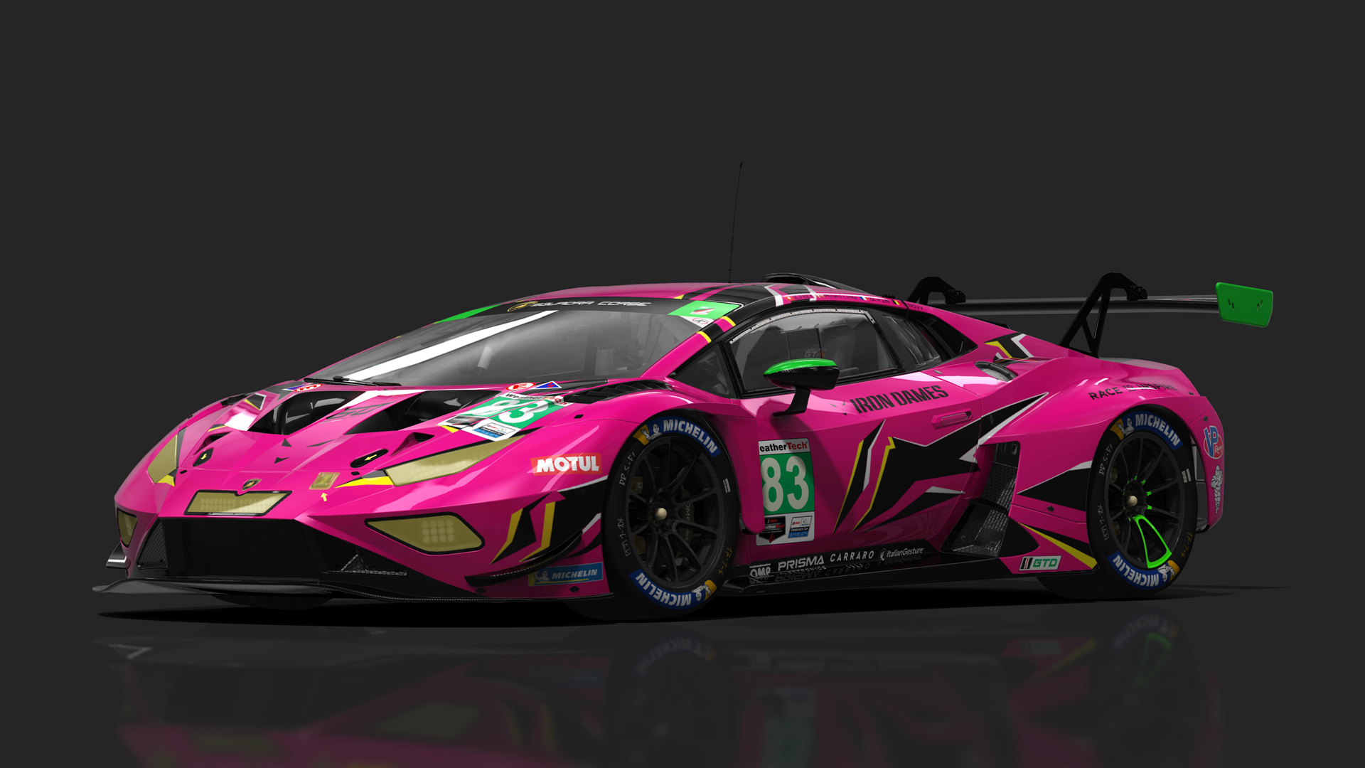 GT3 Lamborghini Huracán GT3 EVO2, skin 2023_Iron_Dames_#83_Rolex24