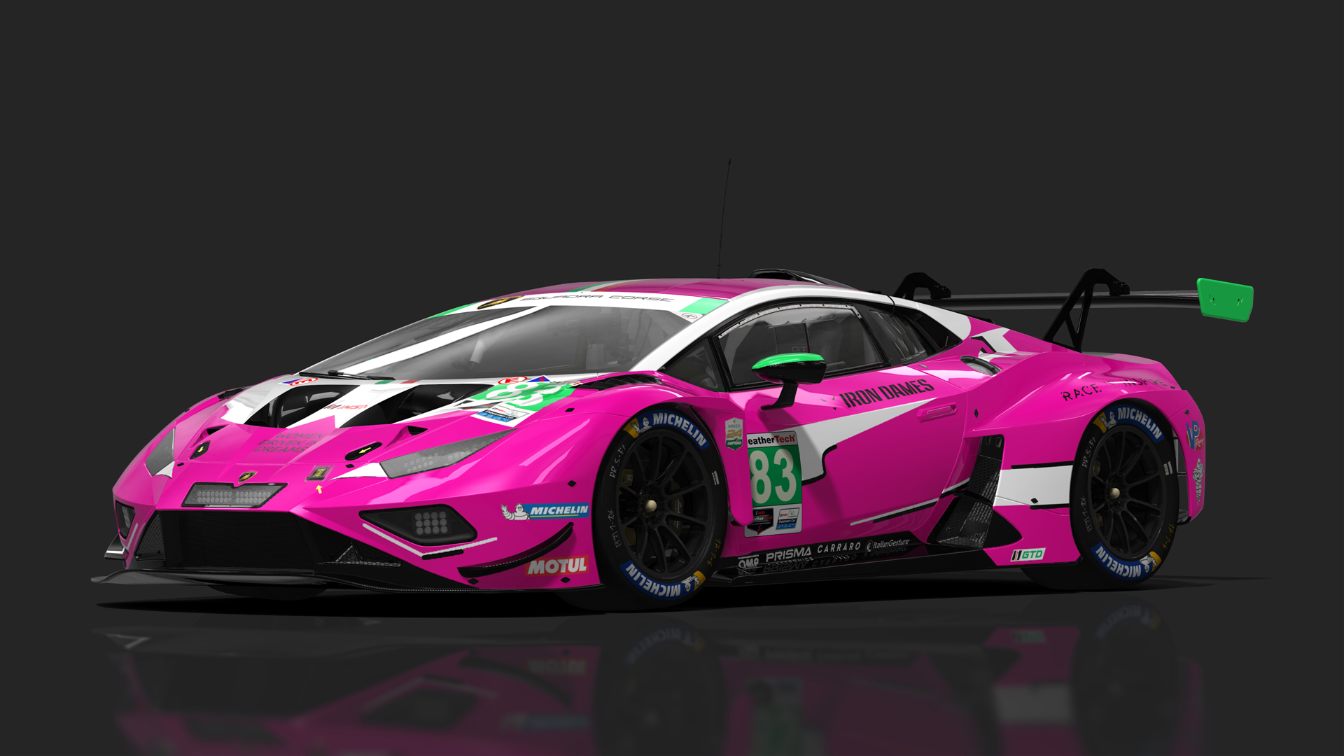 GT3 Lamborghini Huracán GT3 EVO2, skin 2024 IMSA Iron Dames #83
